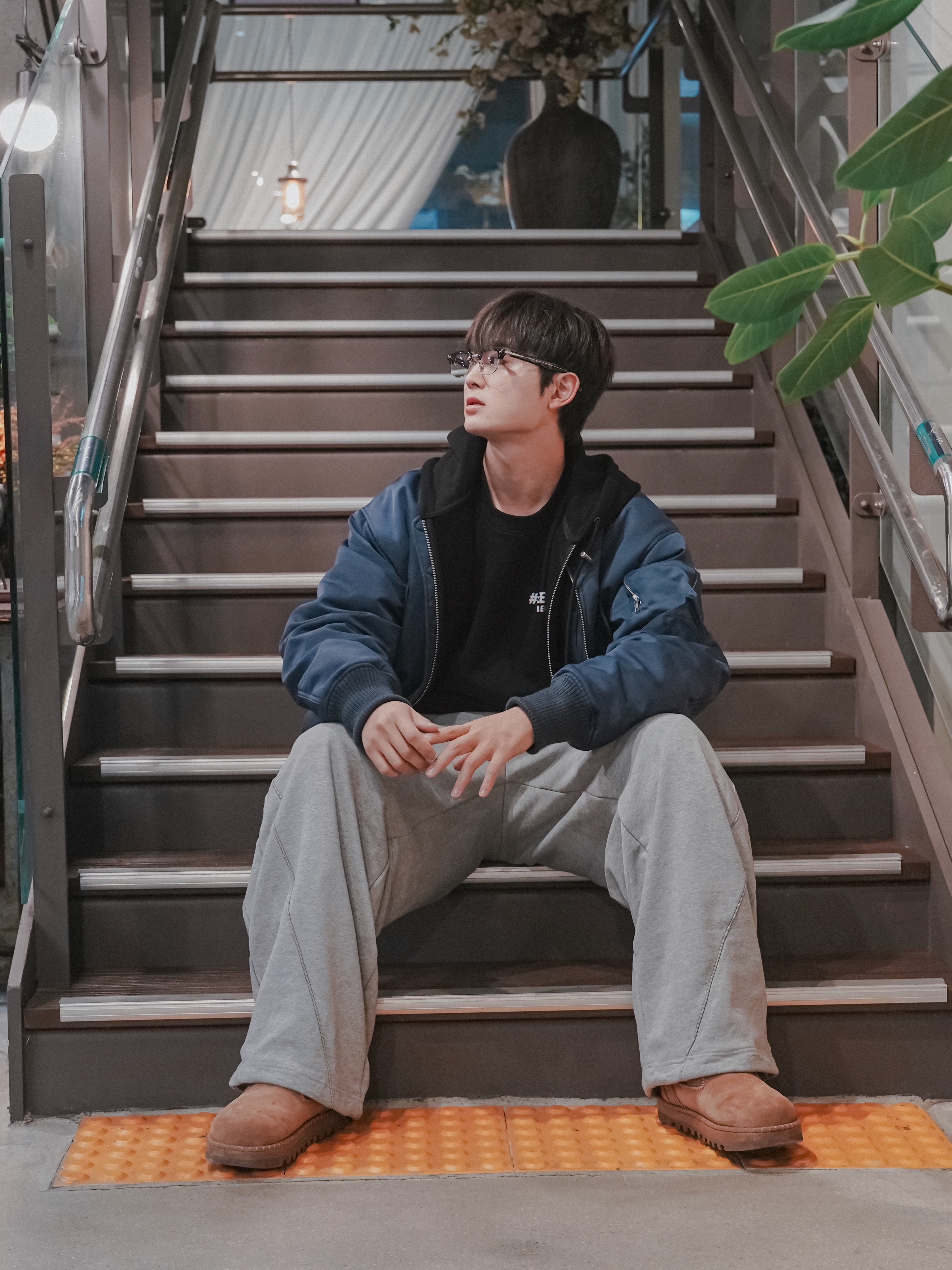 Kinchi Mistake Project Toboo Brown 착용 스타일 - 2