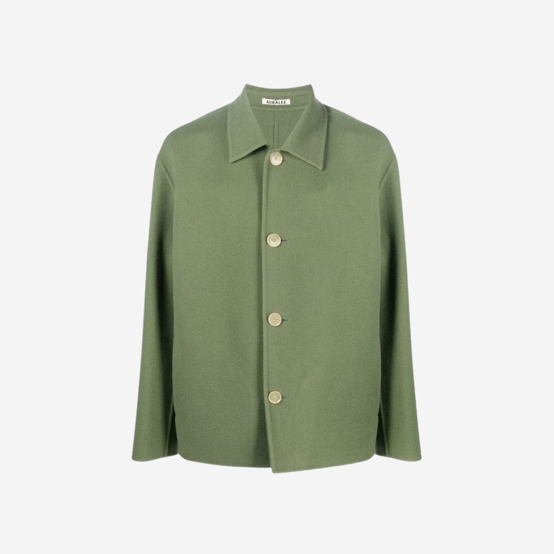 Auralee Velour Brushed Wool Melton Hand Sewn Blouson Sage Green - 22AW 상세 이미지 1