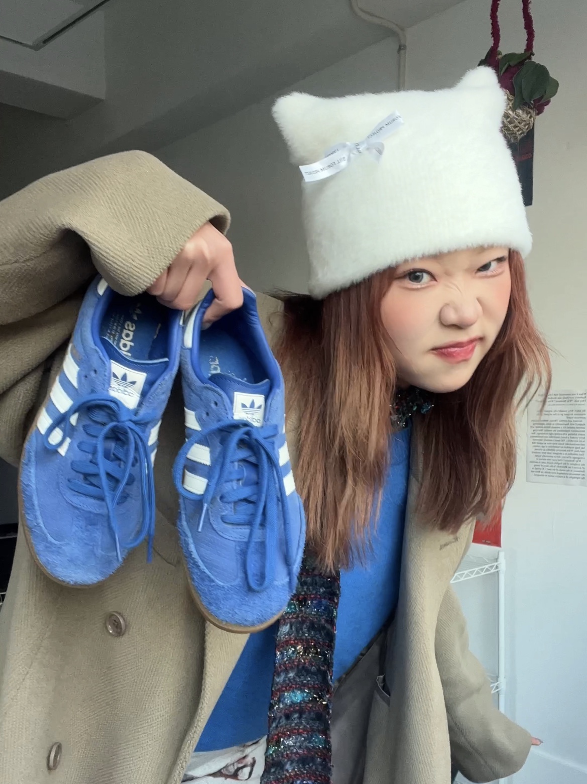 Adidas Samba OG Royal Blue 착용 스타일 - 1