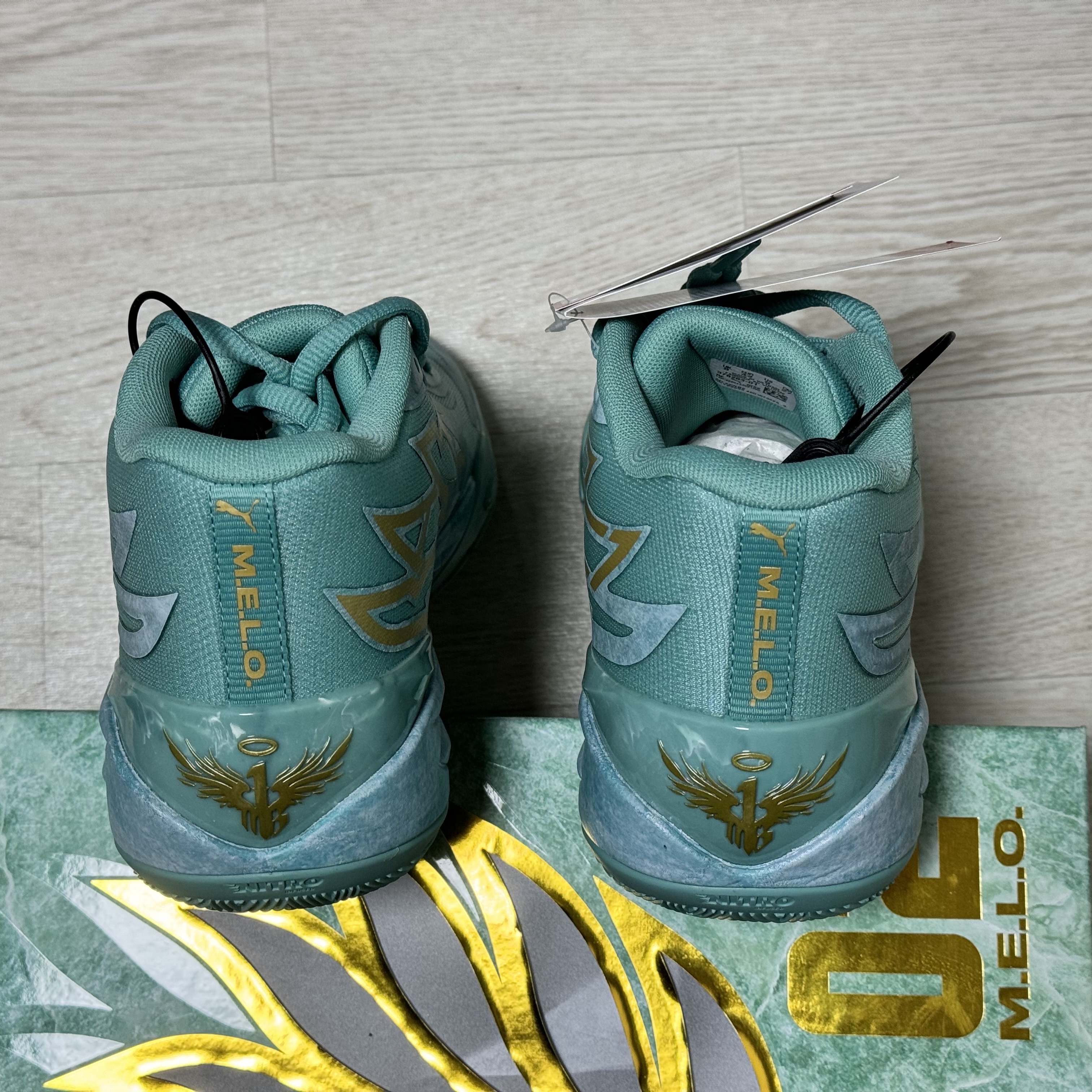 Puma MB.02 Lamelo Ball Lake Green 착용 스타일 - 4