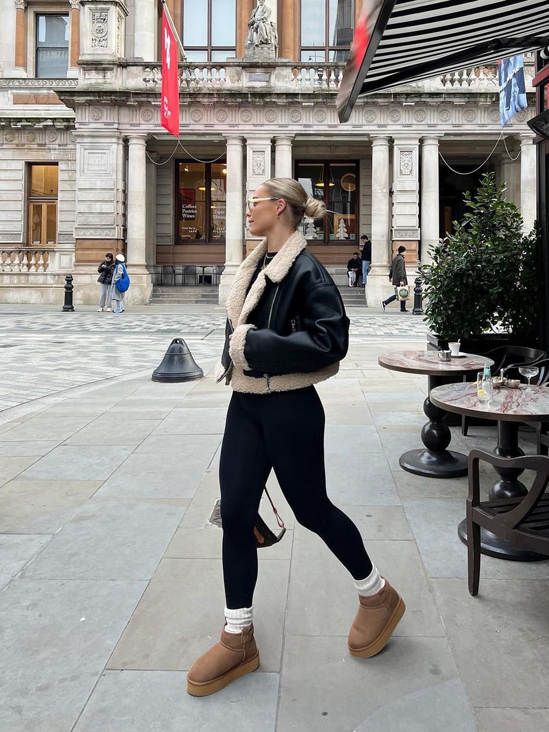 (W) Nike One Mid Rise Leggings Black - Asia, (W) Nike x Matthew M Williams NRG Tights Black 착용 스타일 - 4