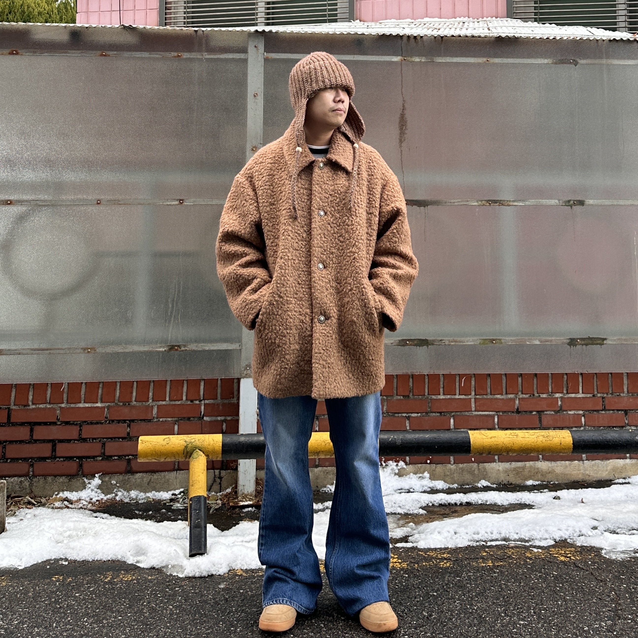 Nike Air Force 1 '07 WB Flax 착용 스타일