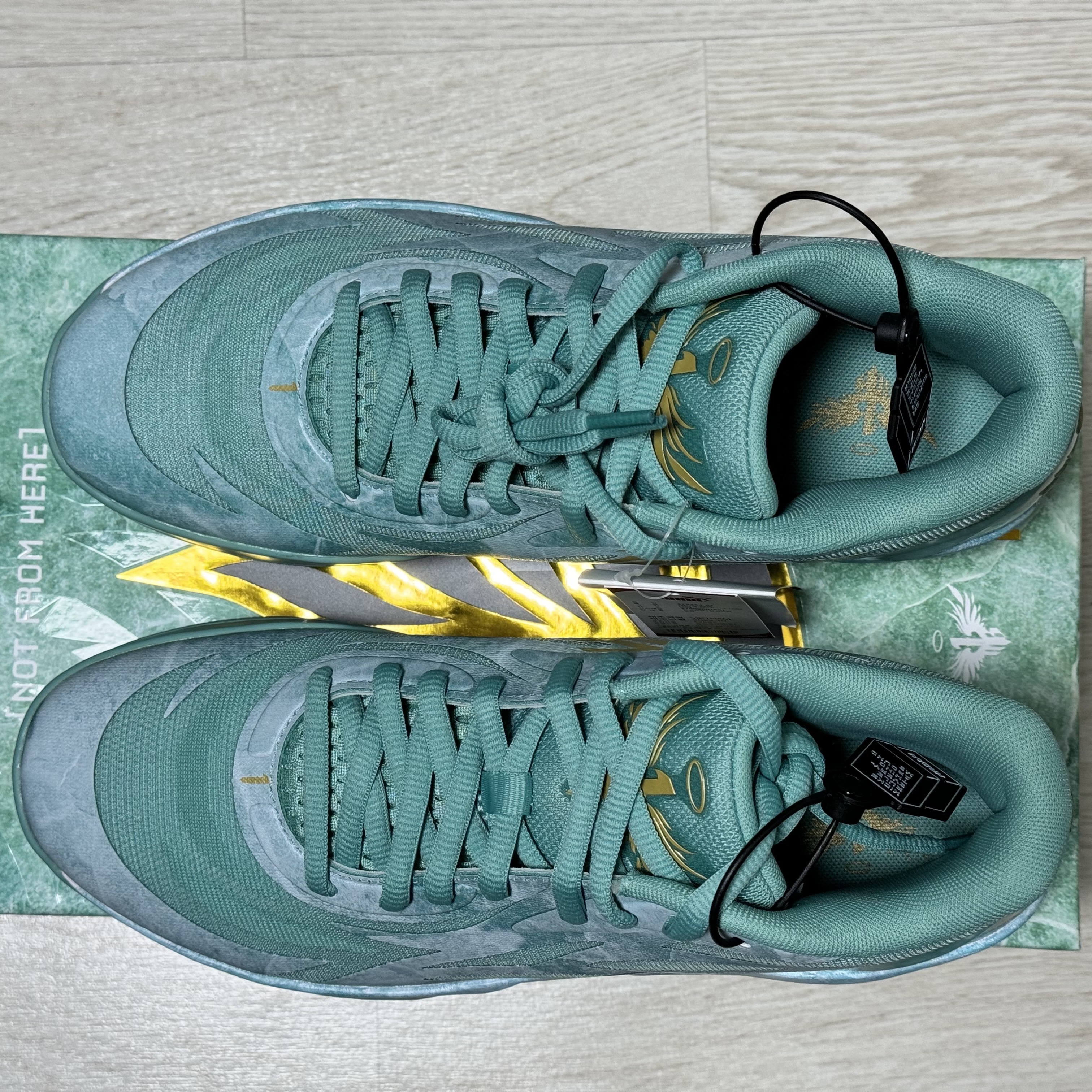 Puma MB.02 Lamelo Ball Lake Green 착용 스타일 - 5