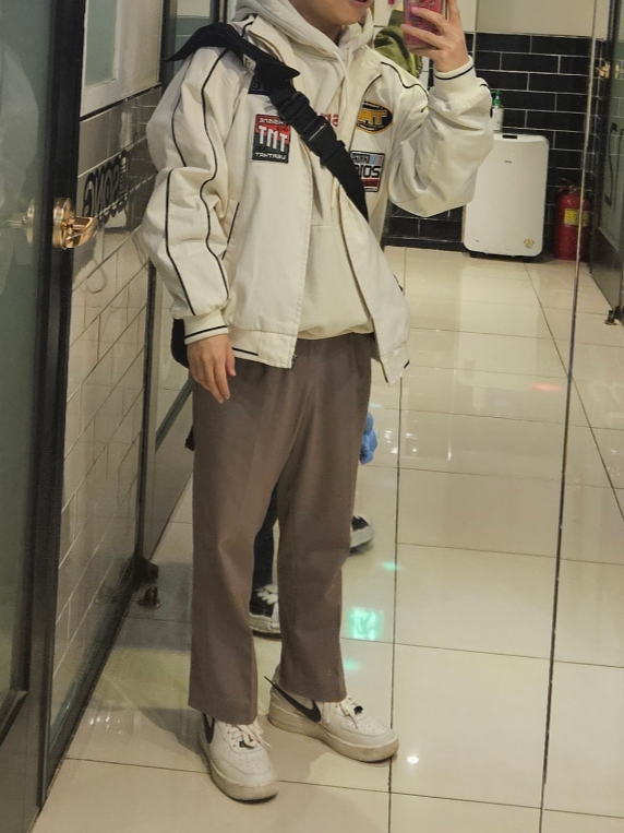 Nike x Ambush Air Force 1 Low SP Phantom 착용 스타일