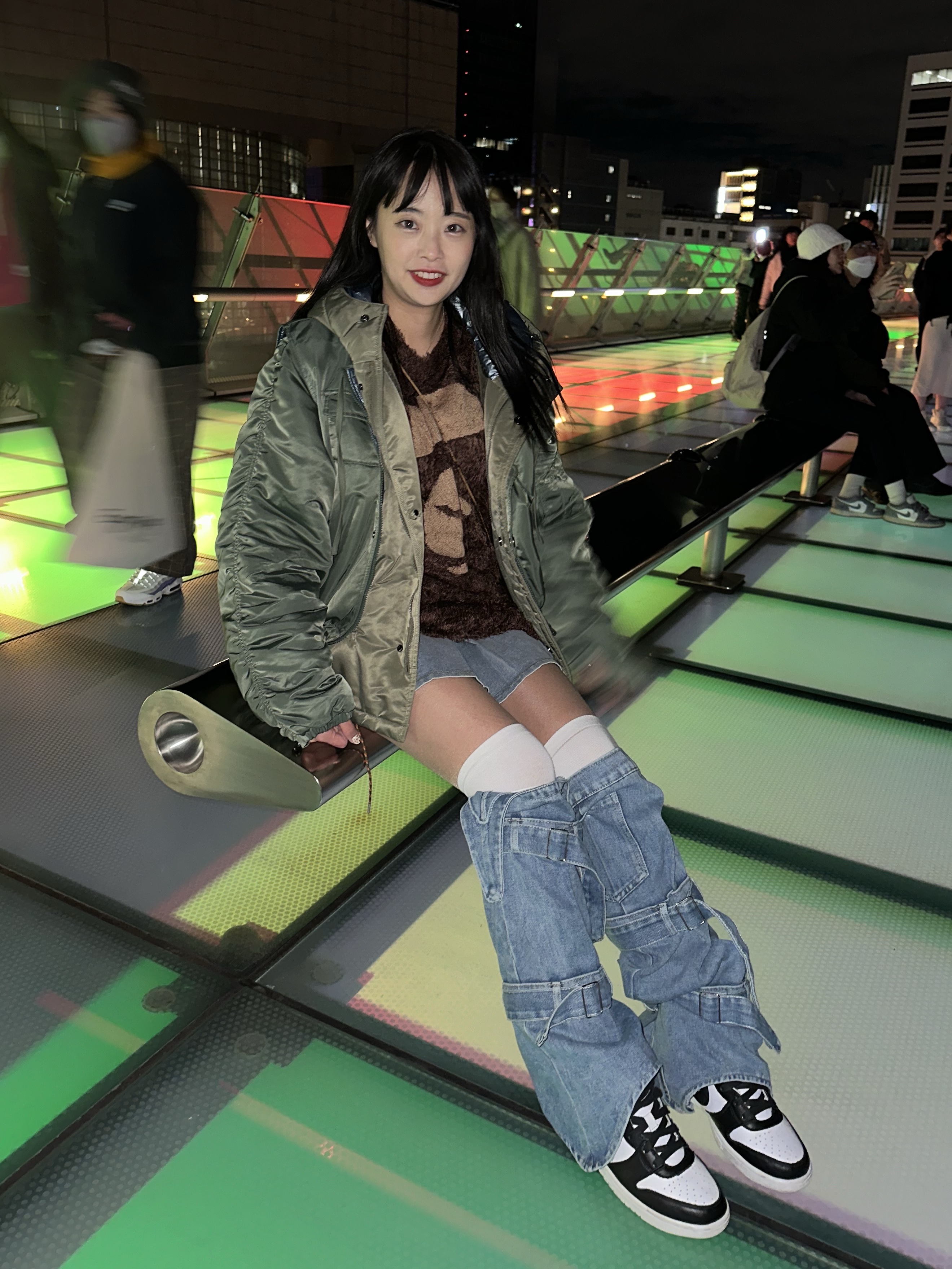 Nike x Ambush Dunk High Black 착용 스타일 - 3