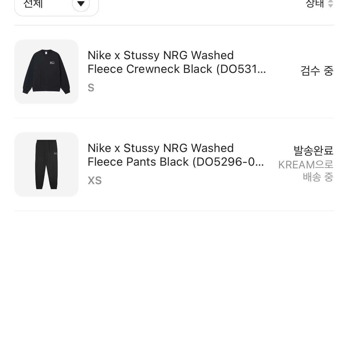 Nike x Stussy NRG Washed Fleece Crewneck Black (DO5310-010) 착용 스타일