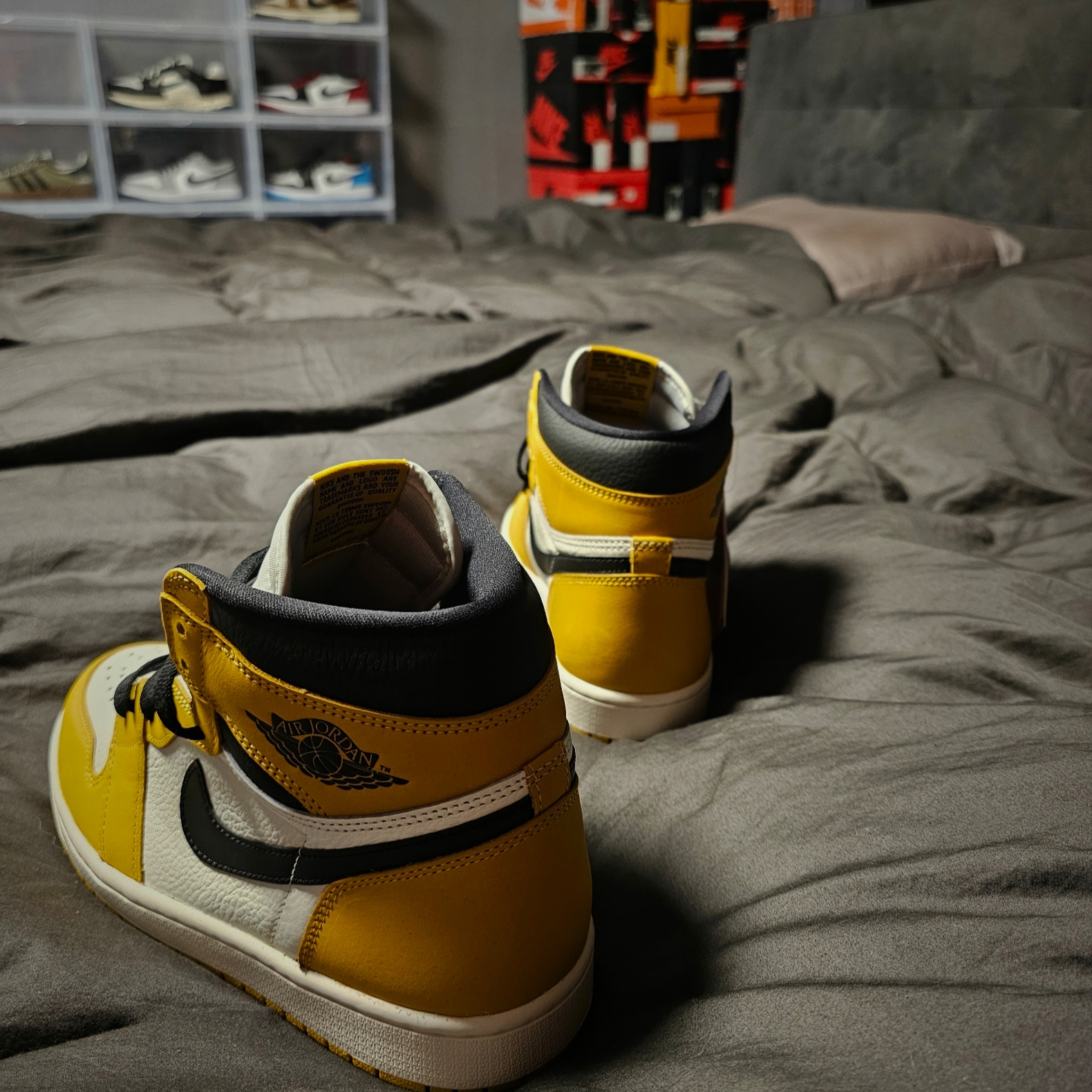 Jordan 1 Retro High OG Yellow Ochre 착용 스타일 - 4