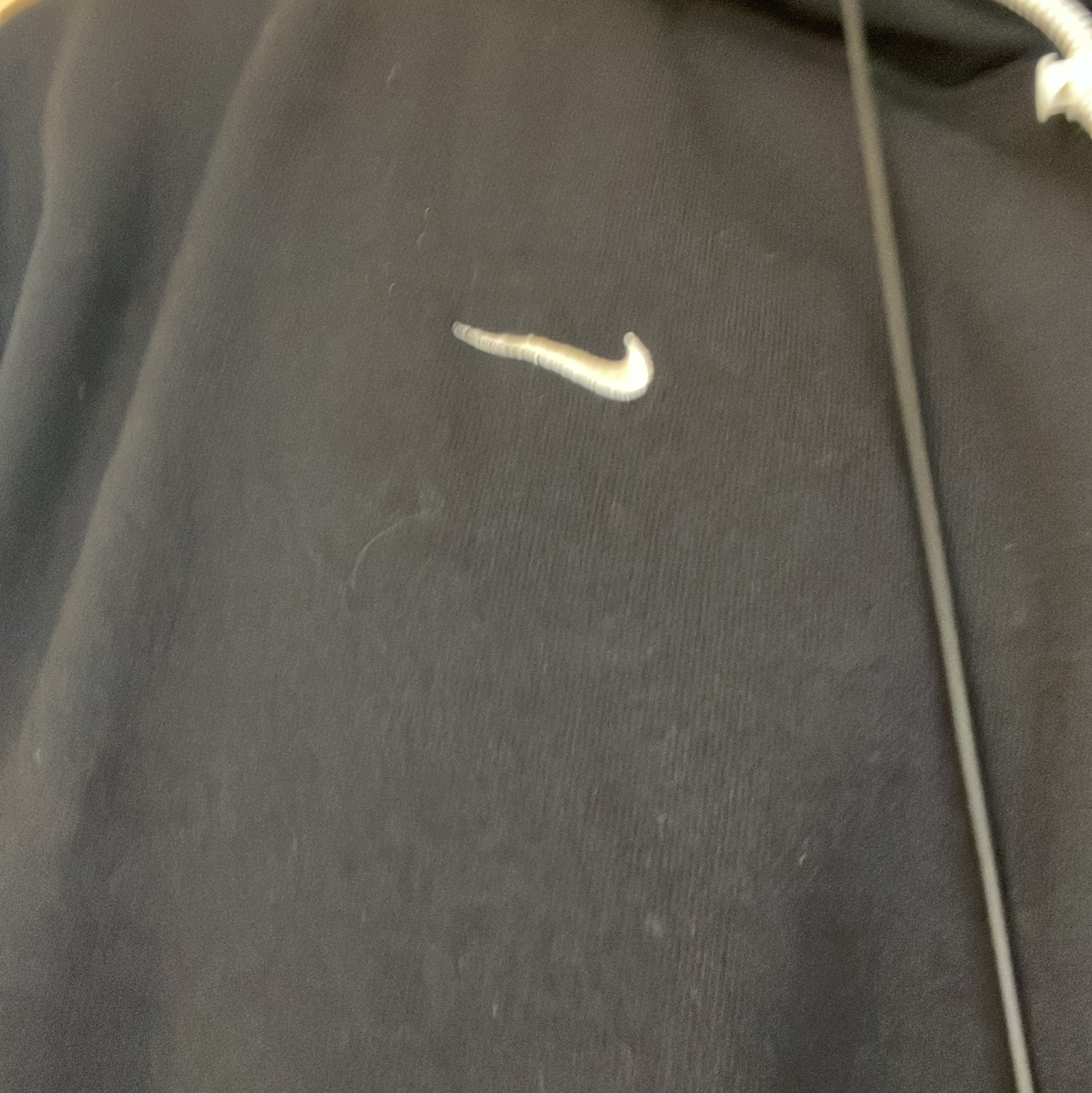 Nike NRG Solo Swoosh Fleece Hoodie Black White - US/EU 착용 스타일