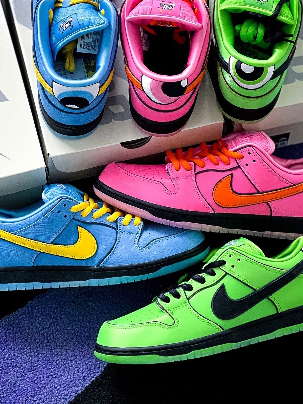 Nike x The Powerpuff Girls SB Dunk Low Pro QS Buttercup, Nike x The Powerpuff Girls SB Dunk Low Pro QS Blossom 착용 스타일 - 6