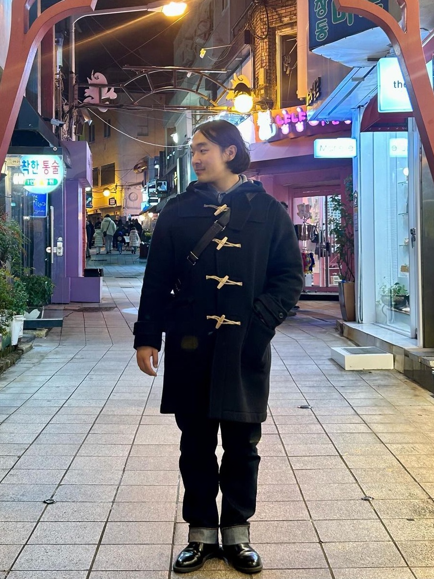London Tradition Mens Erica Duffle Coat Navy SBB 130 착용 스타일 - 4