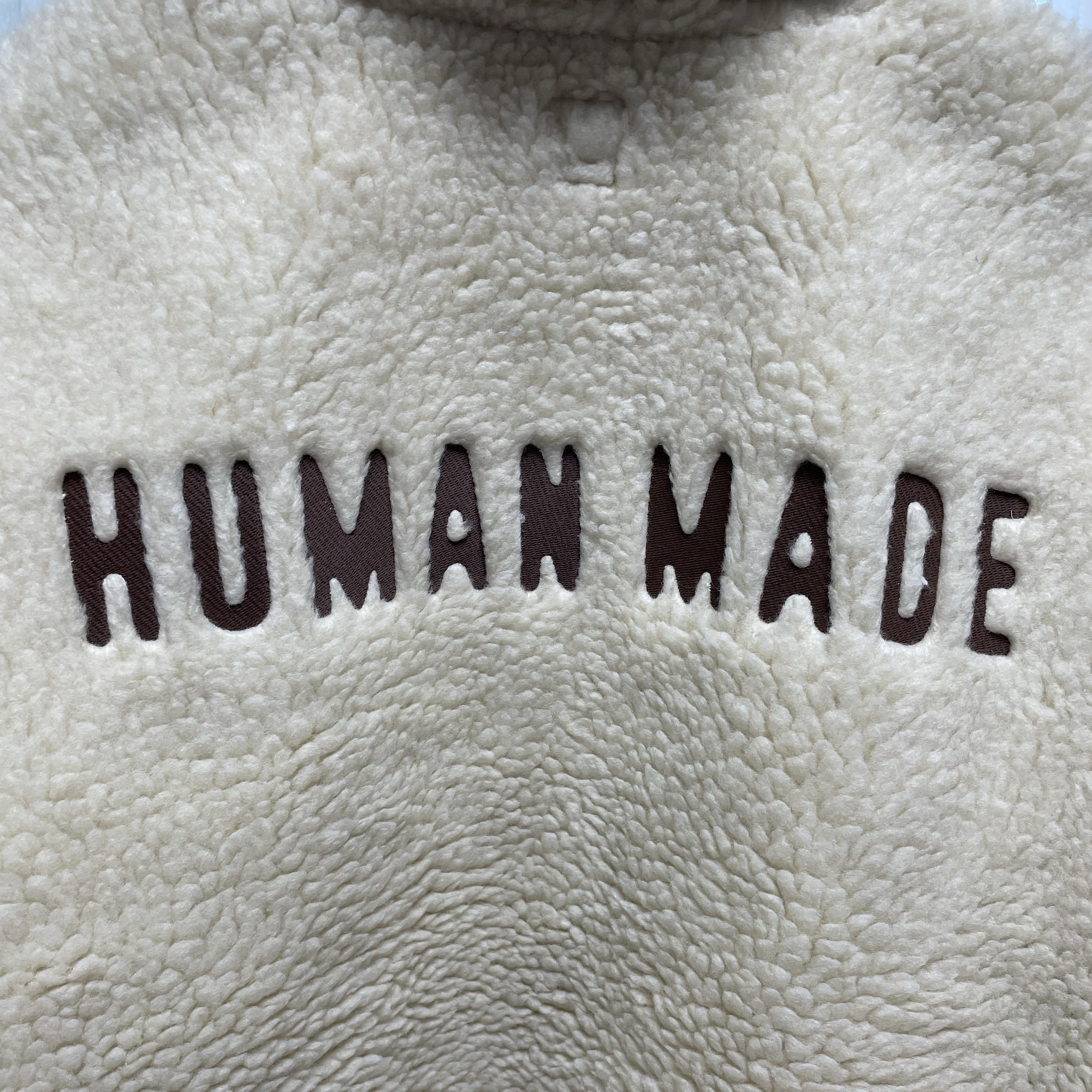Human Made Boa Fleece Pullover White 착용 스타일 - 1