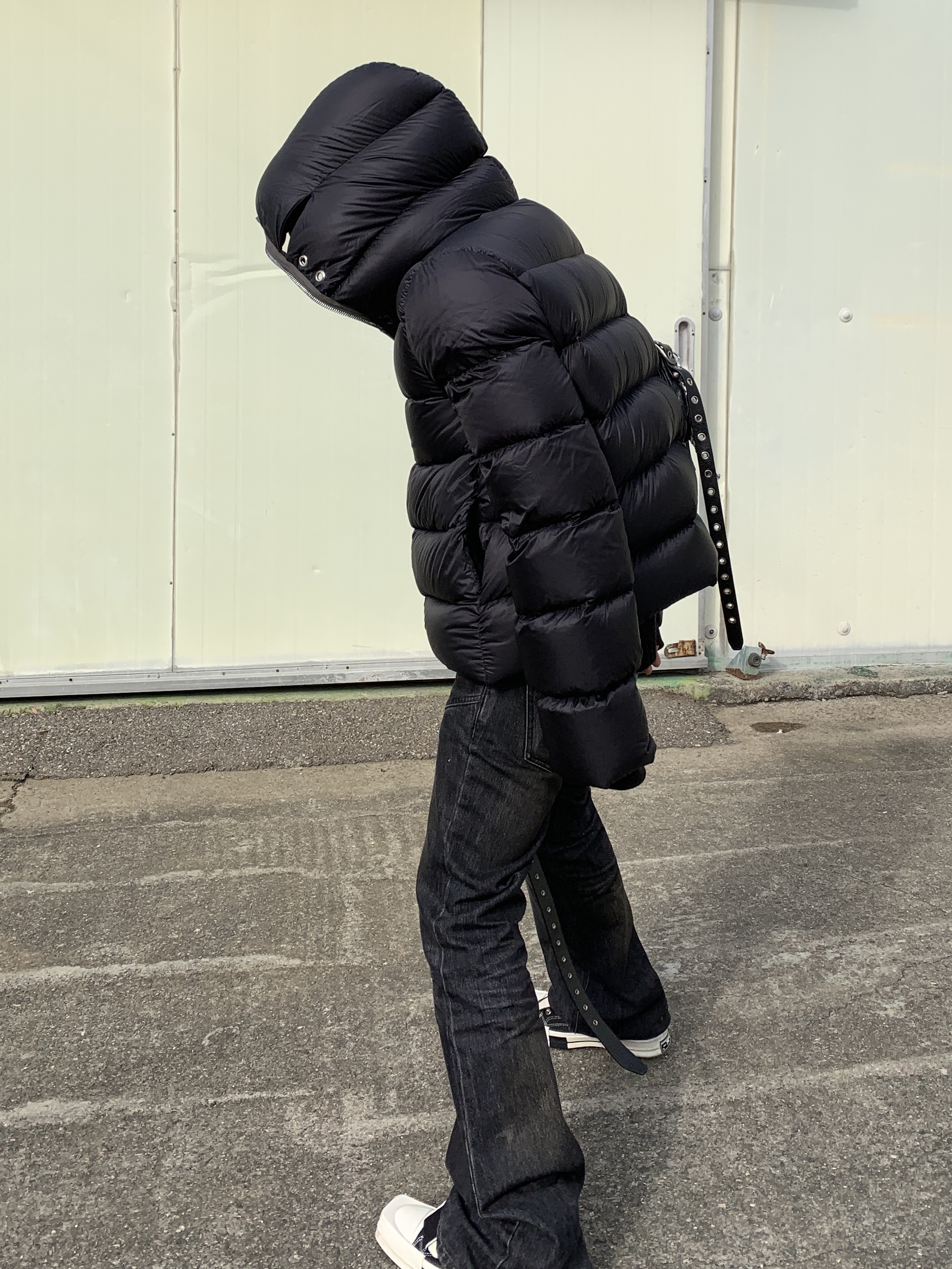 Project G/R BDSM Belt Black, Converse x Drkshdw Turbodrk Chuck 70 Hi Black 착용 스타일 - 6