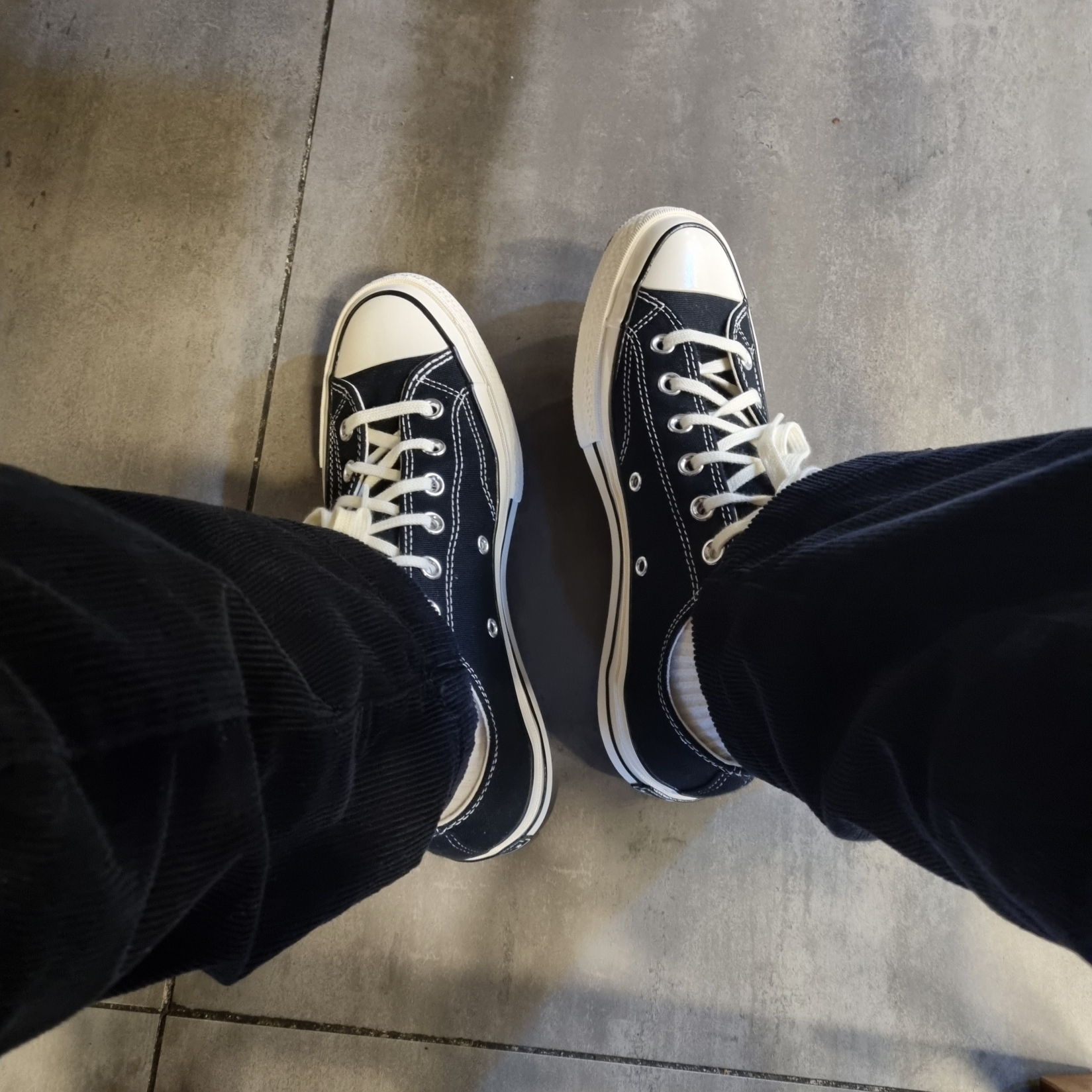 Converse Chuck 70 Ox Black - Standard 착용 스타일