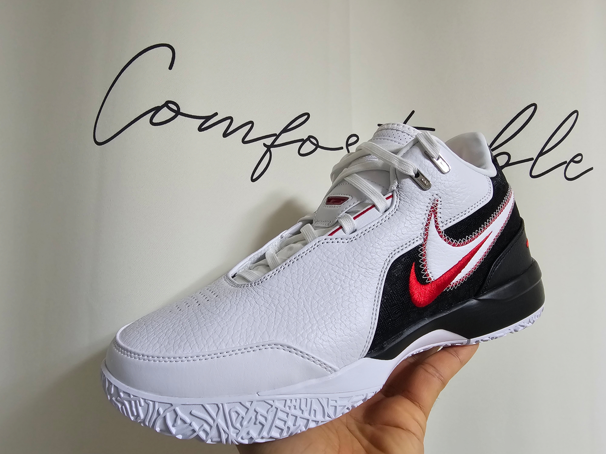 Nike LeBron NXXT Gen AMPD EP White University Red 착용 스타일