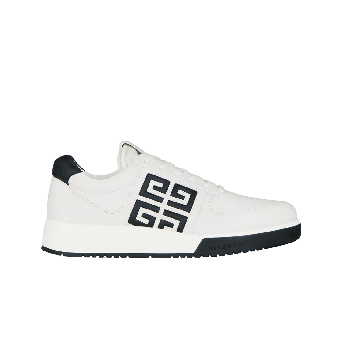 Givenchy G4 Sneakers in Leather Black White 상세 이미지 1