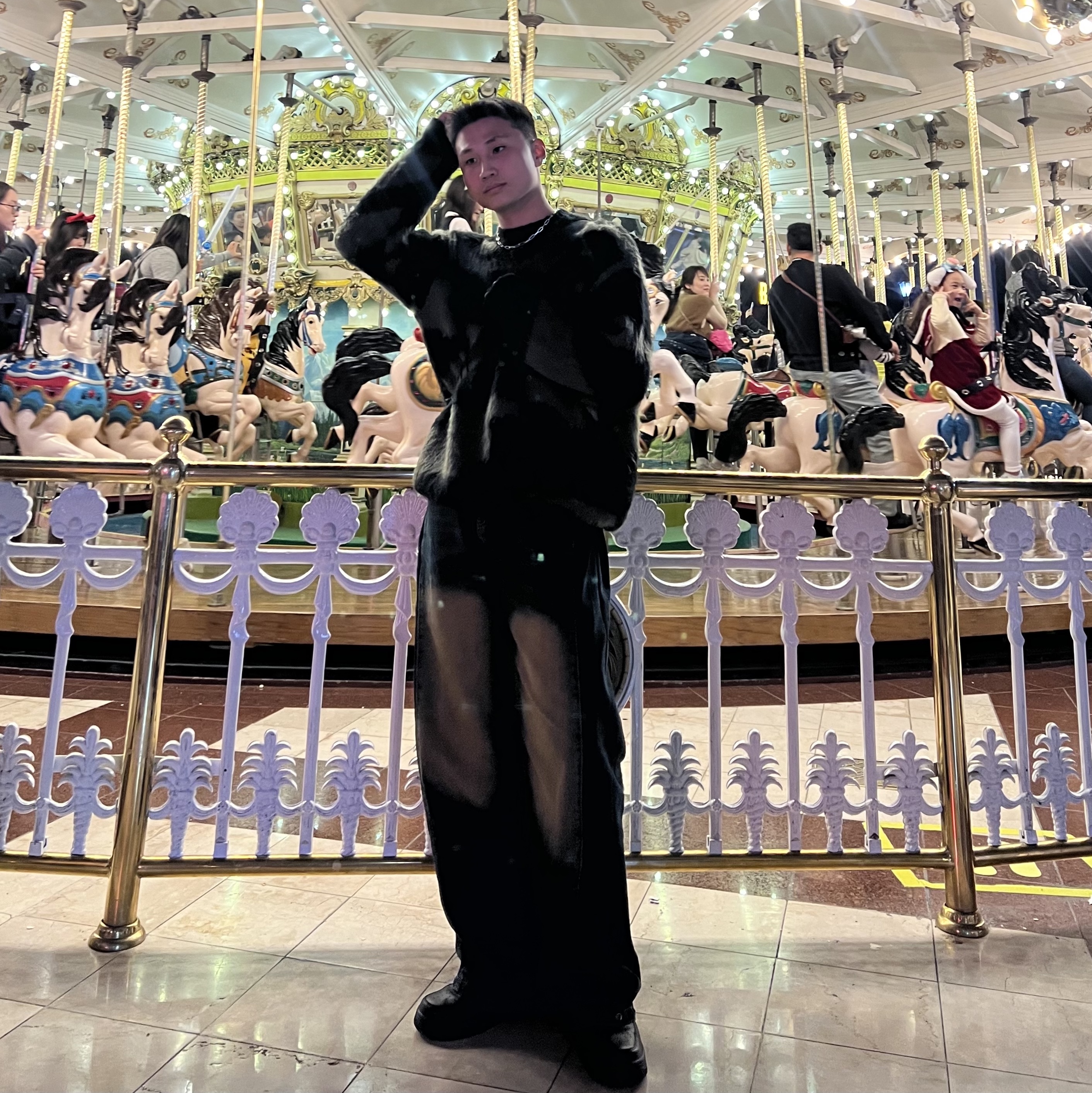 Nike Air Force 1 '07 Low Triple Black, The North Face 1996 Eco Nuptse Jacket Black 착용 스타일 - 1