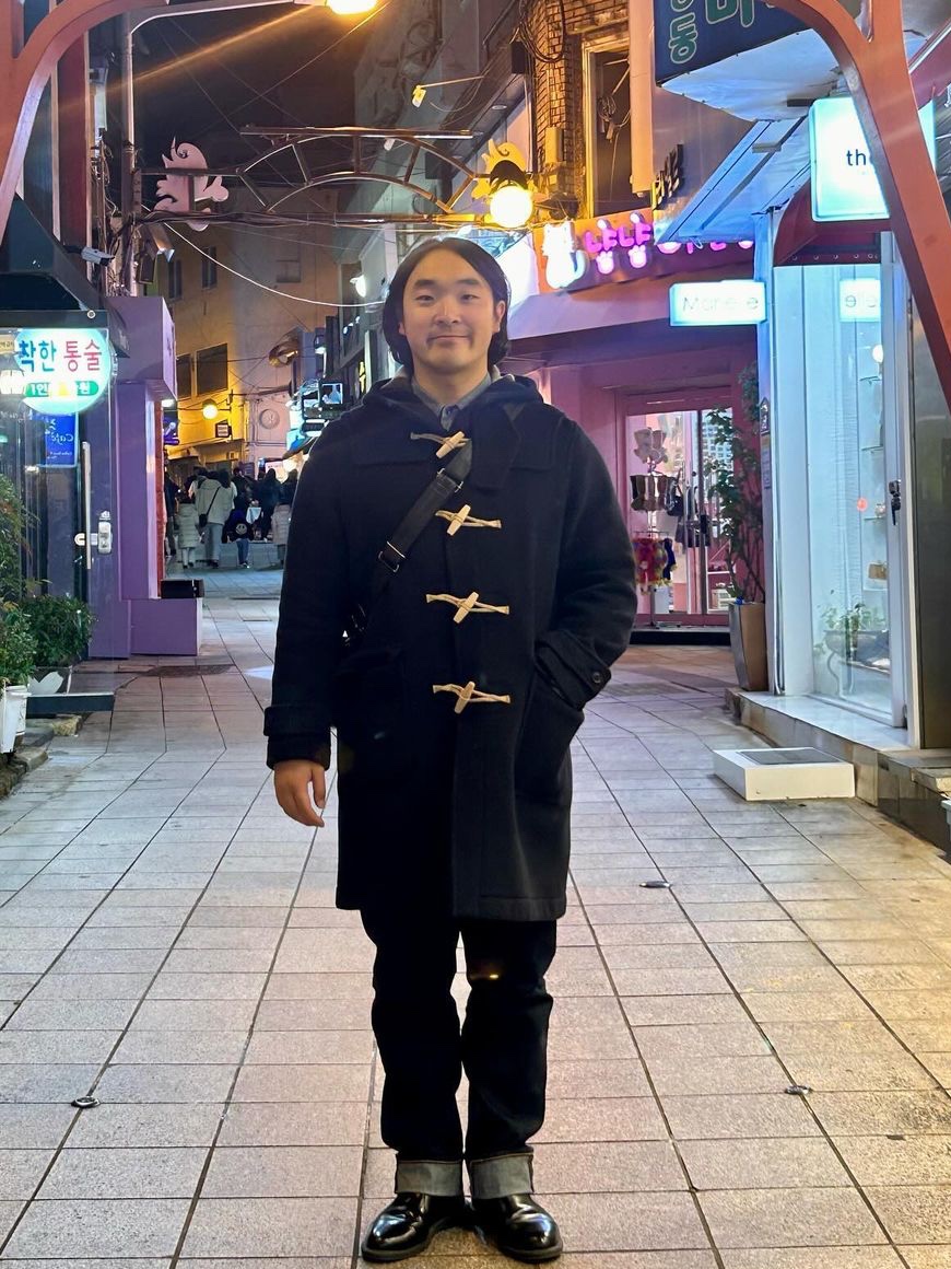 London Tradition Mens Erica Duffle Coat Navy SBB 130 착용 스타일 - 5