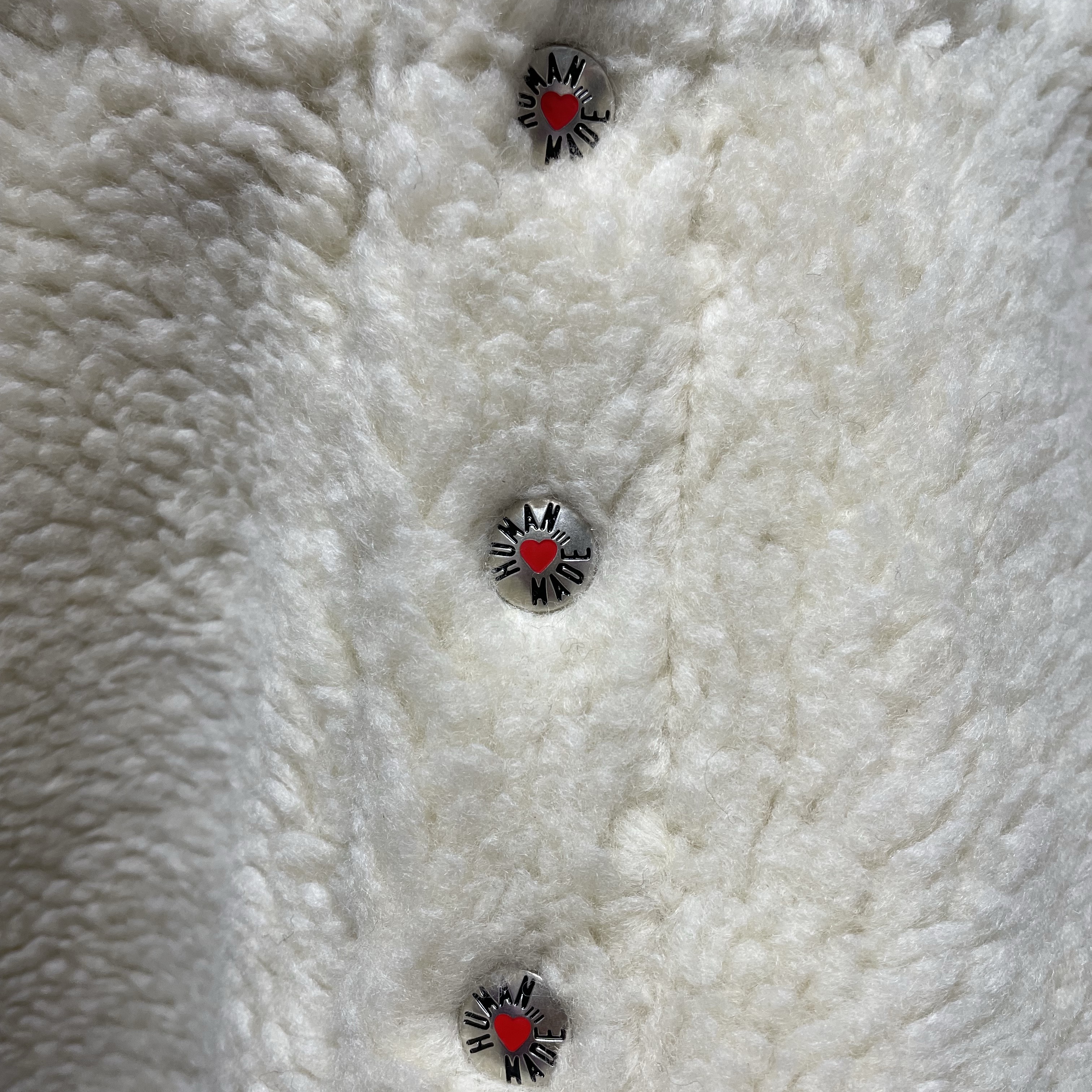 Human Made Boa Fleece Pullover White 착용 스타일 - 4