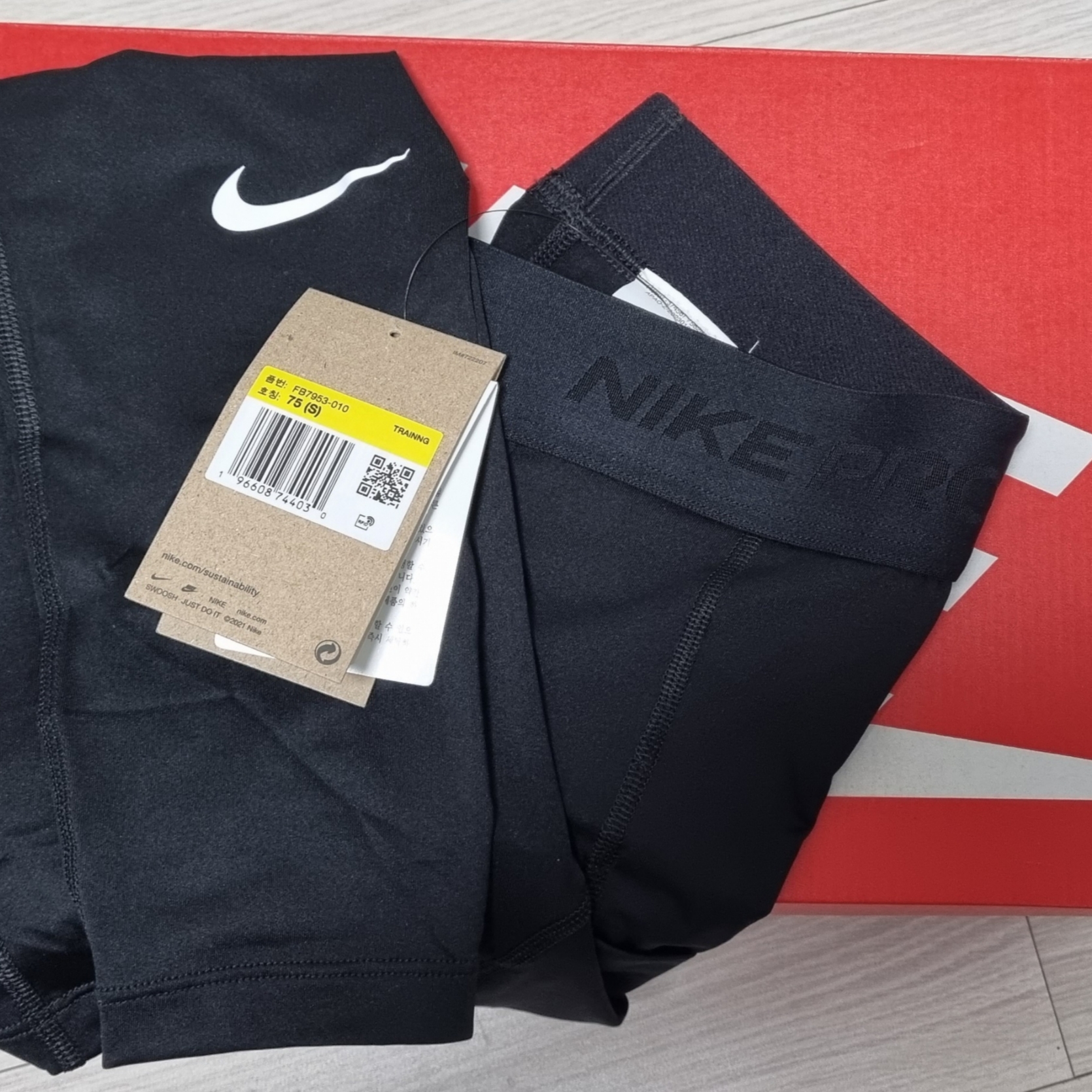 Nike Pro Dri-Fit Fitness Tights Black - Asia 착용 스타일