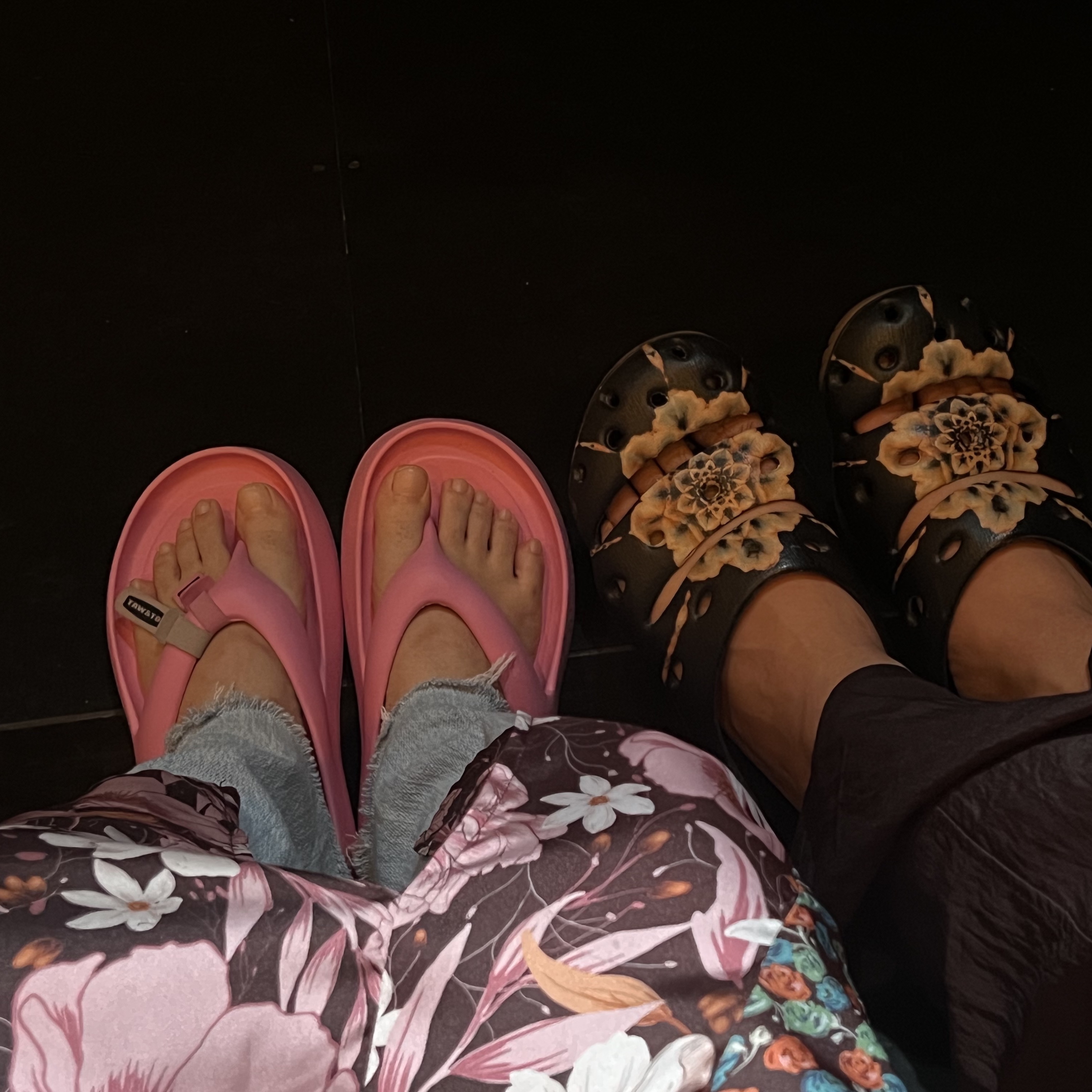 Taw&Toe x Low Classic Platform Flip Flop Pink 착용 스타일