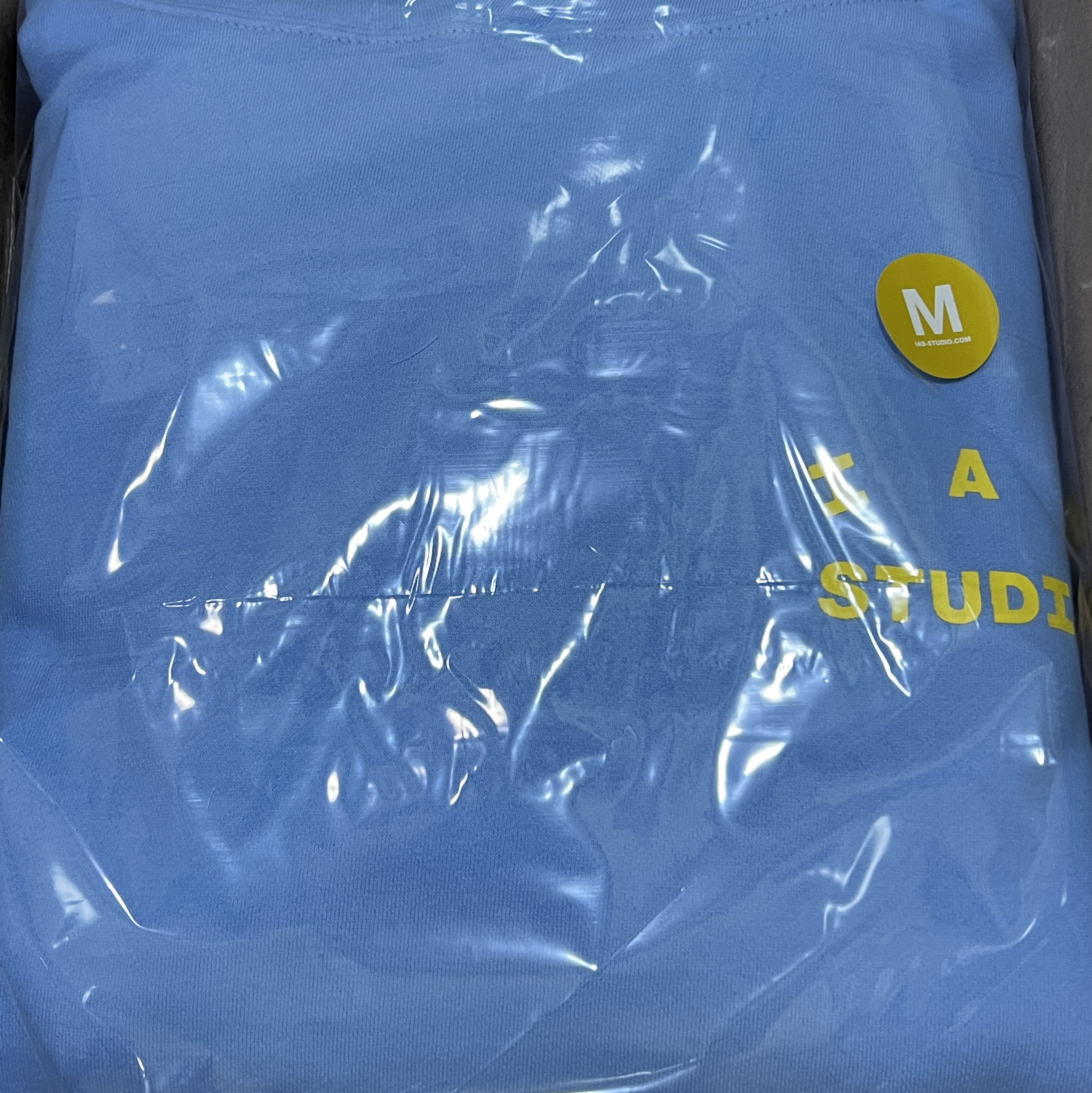 IAB Studio Hoodie Sky Blue Lemon 착용 스타일 - 3