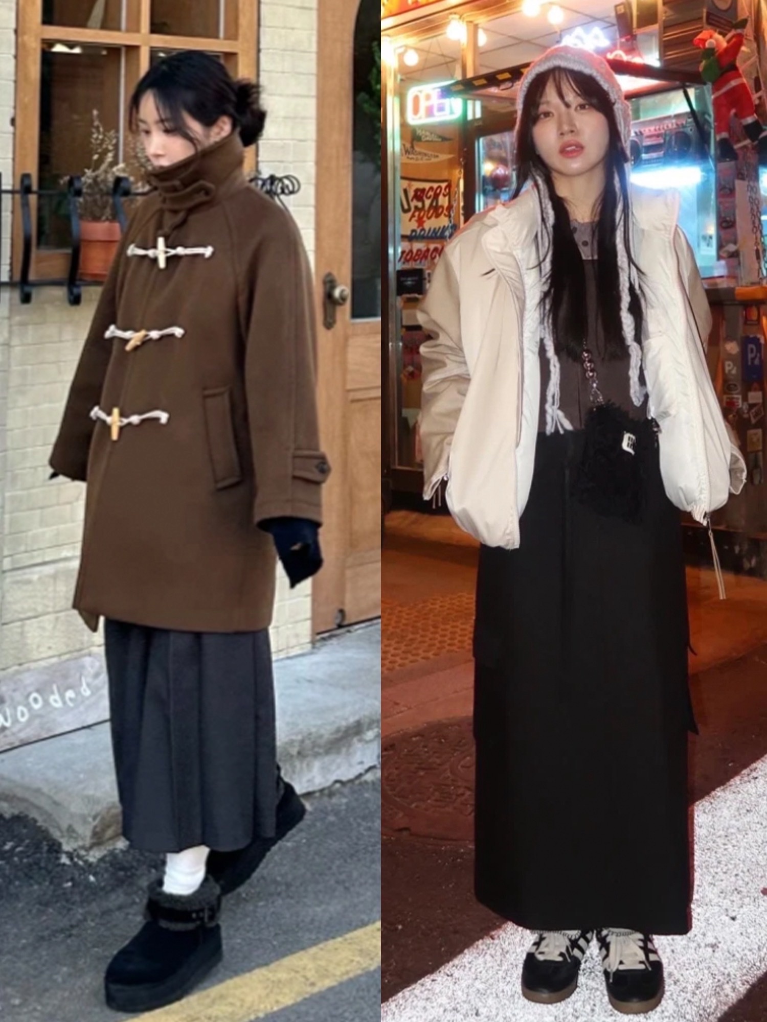 (W) UGG Classic Mini II Boots Chestnut, Chanel Small Vanity With Chain Grained Calfskin & Gold Pink 착용 스타일 - 3