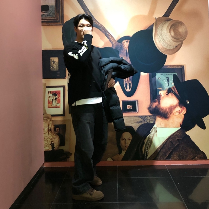 Kapital 5G Cotton Knit Bone Crewneck Sweater Black, (W) Nike Air Force 1 '07 Cacao Wow 착용 스타일 - 2