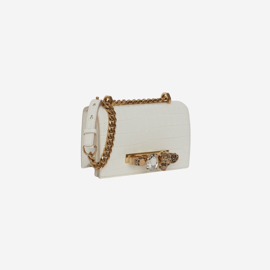 Alexander McQueen Mini Jeweled Satchel Bag Deep Ivory 상세 이미지 2