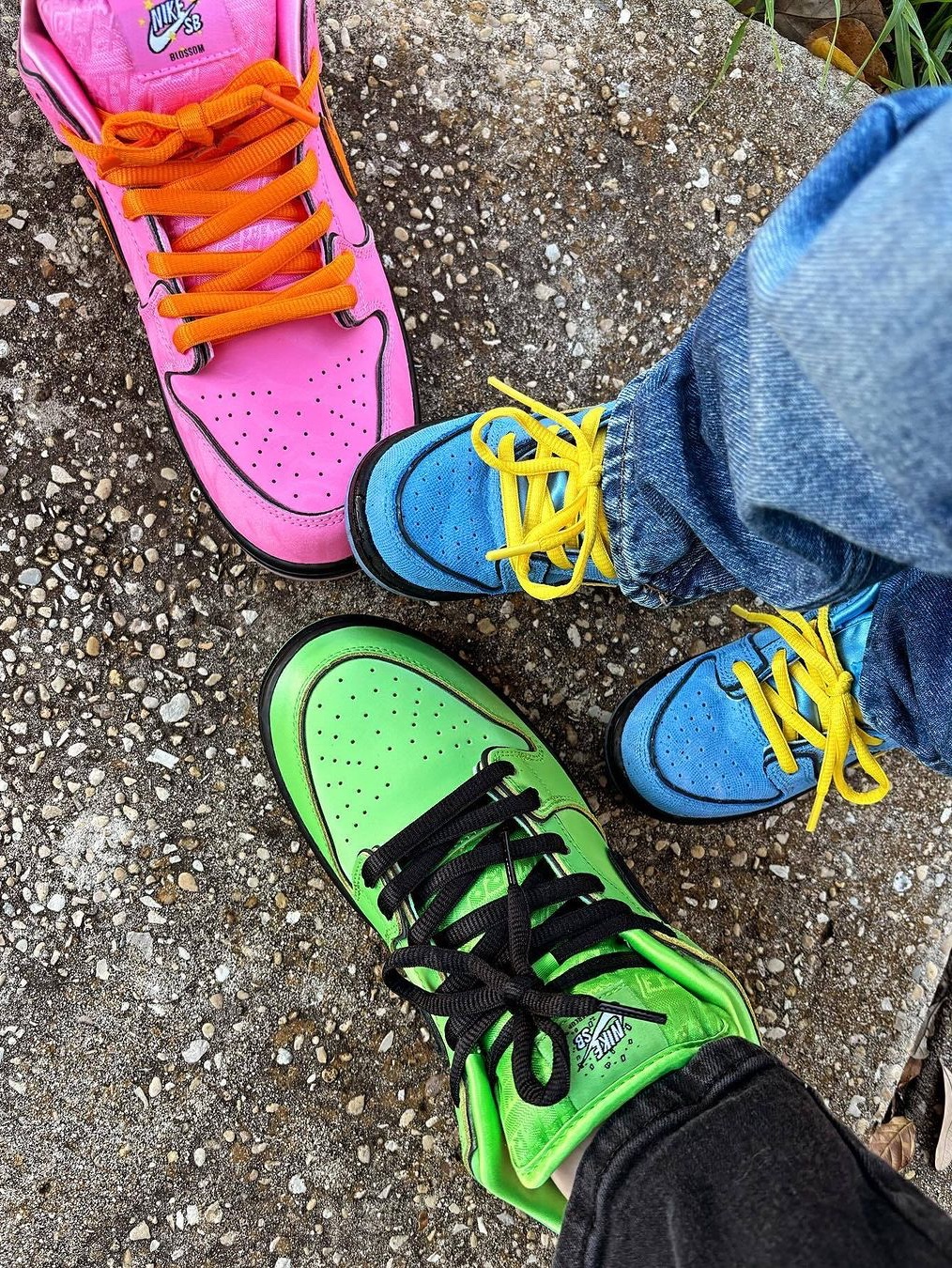 Nike x The Powerpuff Girls SB Dunk Low Pro QS Buttercup, Nike x The Powerpuff Girls SB Dunk Low Pro QS Blossom 착용 스타일 - 5