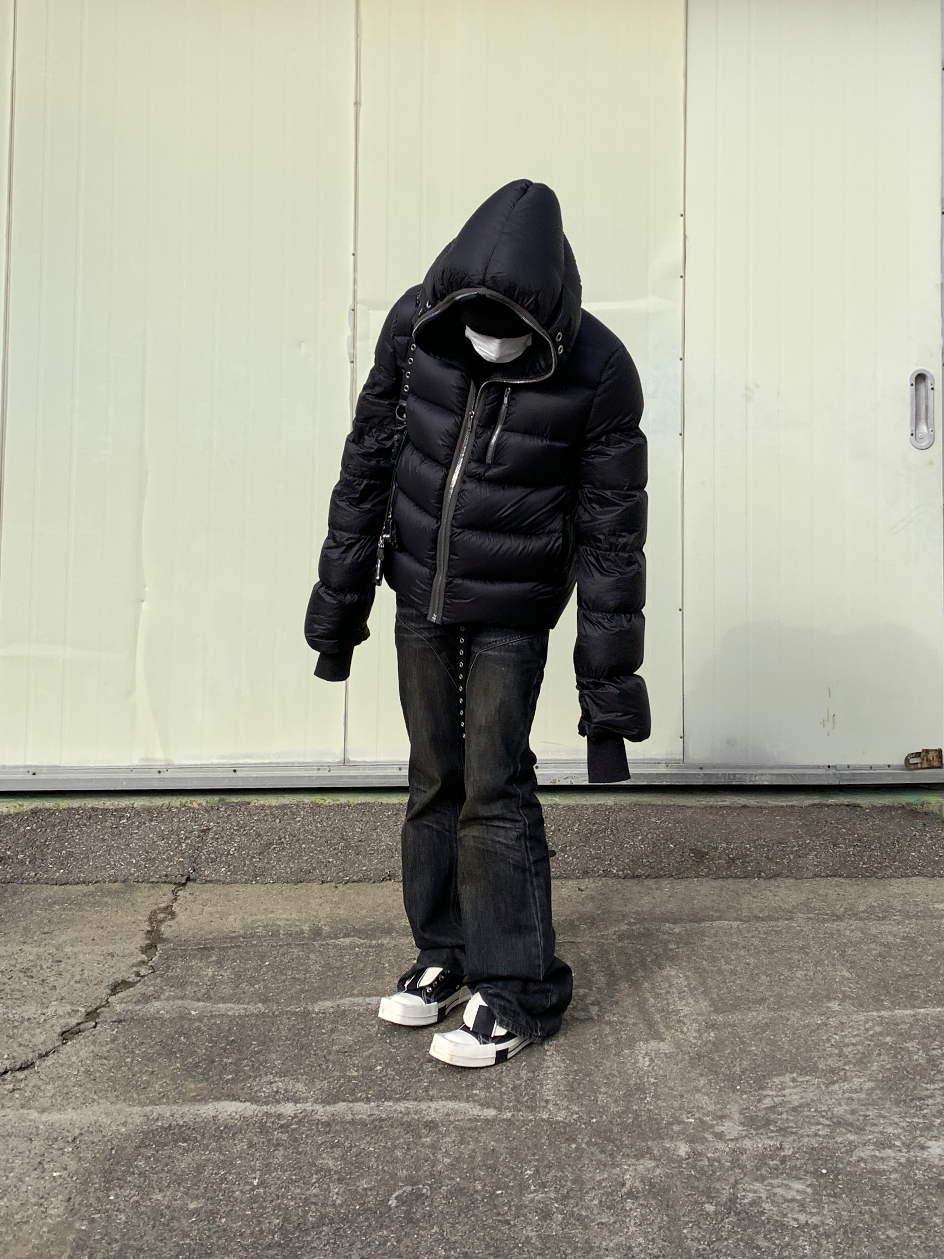 Project G/R BDSM Belt Black, Converse x Drkshdw Turbodrk Chuck 70 Hi Black 착용 스타일 - 4