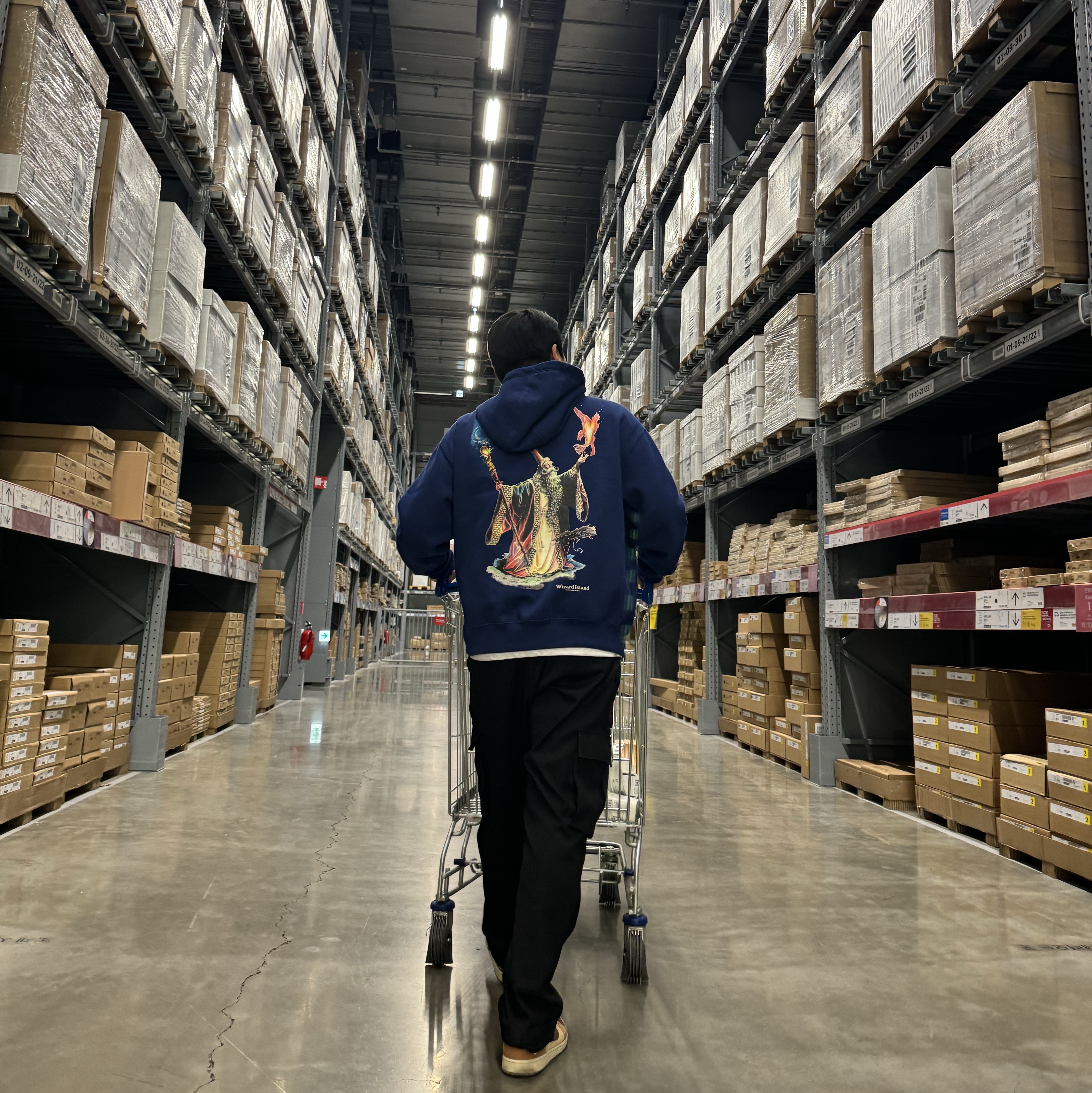 Nike NRG ACG Hoodie Wizard Blue Void - Asia, Jordan 1 x Zion Williamson Retro Low OG Flax and Oil Green 착용 스타일 - 1