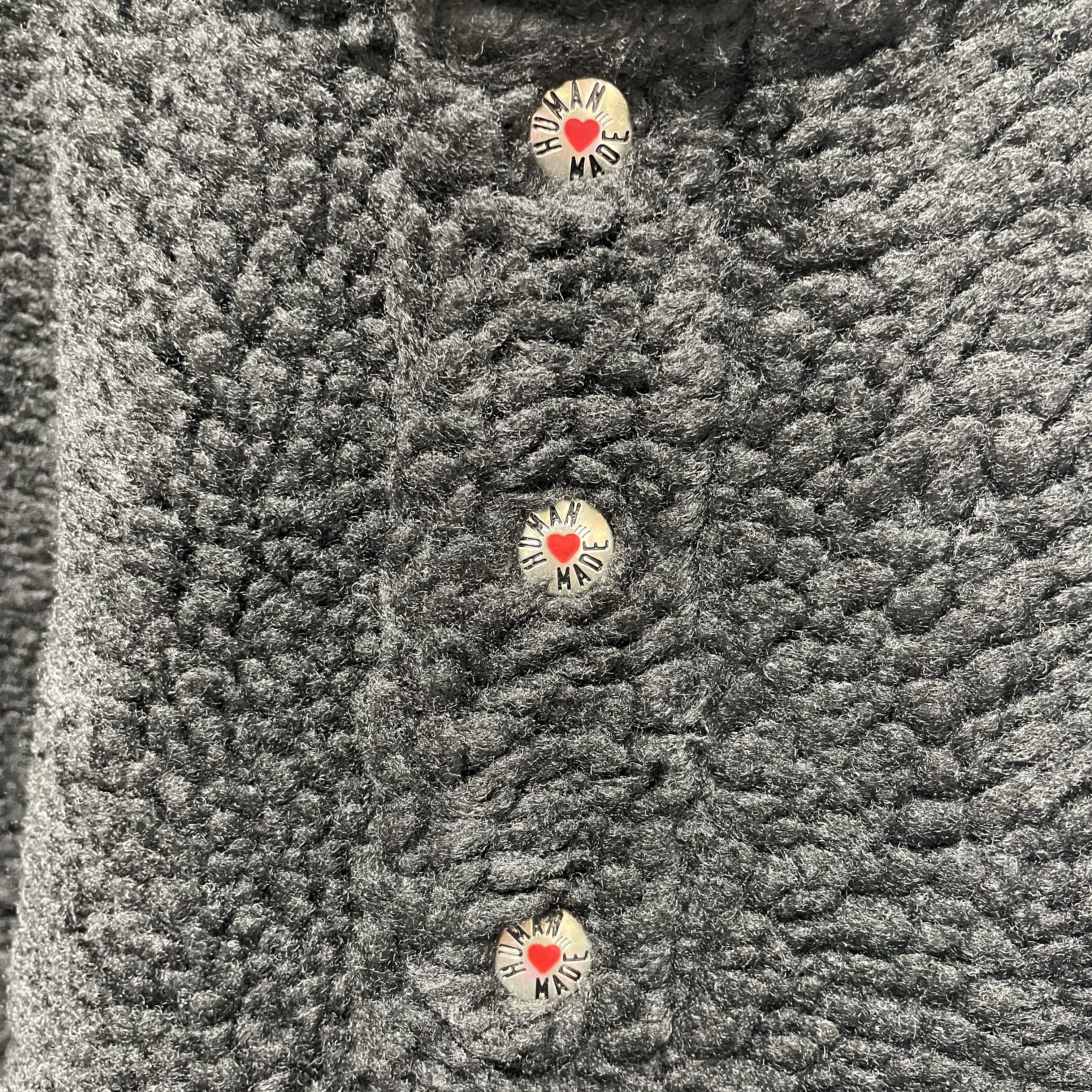 Human Made Boa Fleece Pullover Black 착용 스타일 - 3