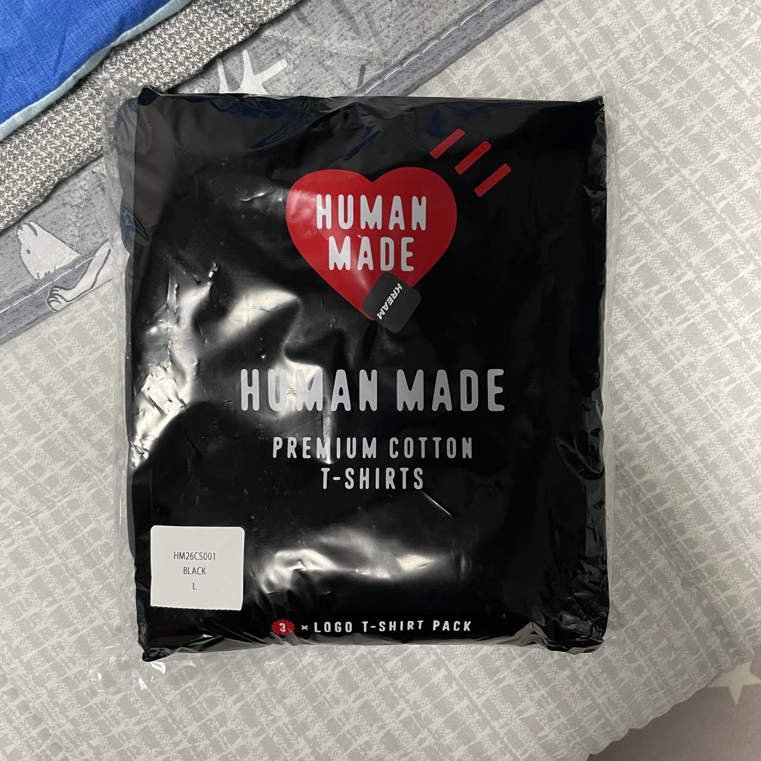 Human Made T-Shirts Black (3 Pack) 착용 스타일