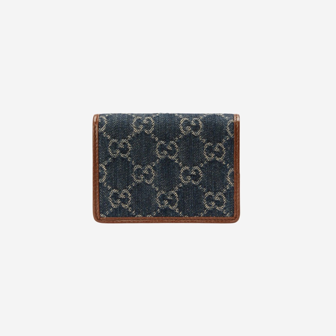 Gucci Horsebit 1955 Card Case Wallet Blue Ivory 상세 이미지 2