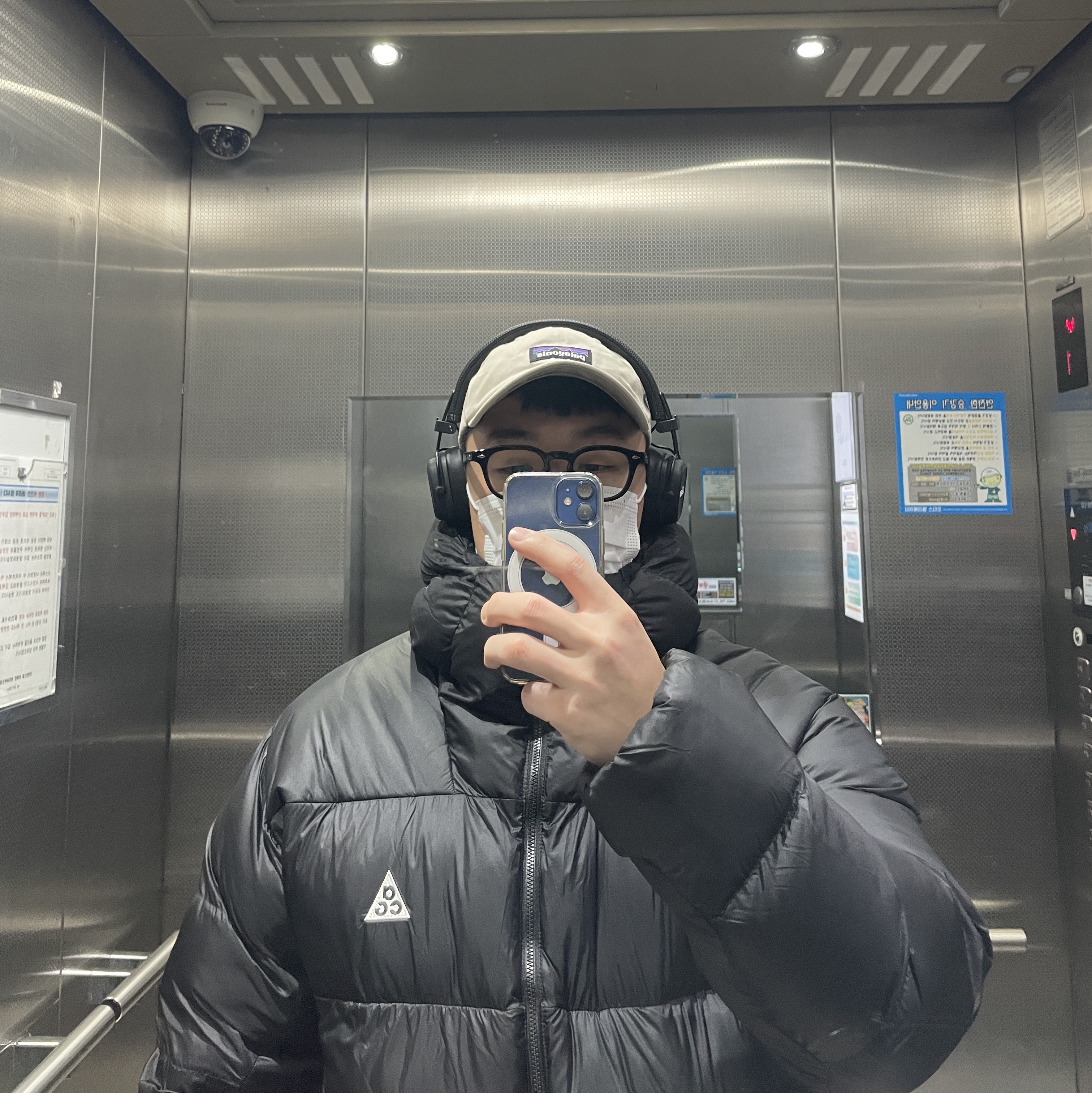 Nike ACG Therma-Fit ADV Lunar Lake Puffer Jacket Black - Asia 착용 스타일