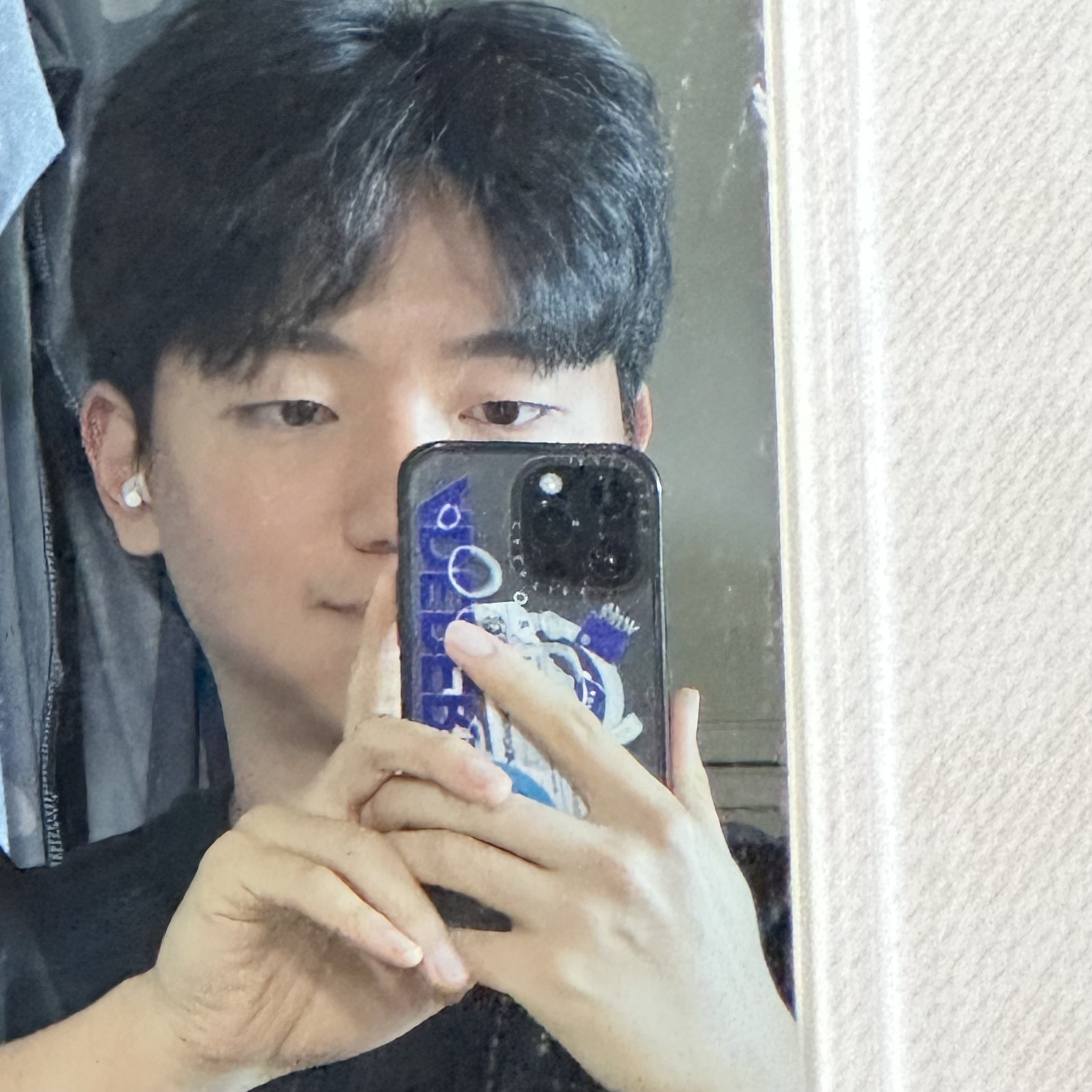 Casetify x Ader Error iPhone Sticker Magsafe Case Clear 착용 스타일