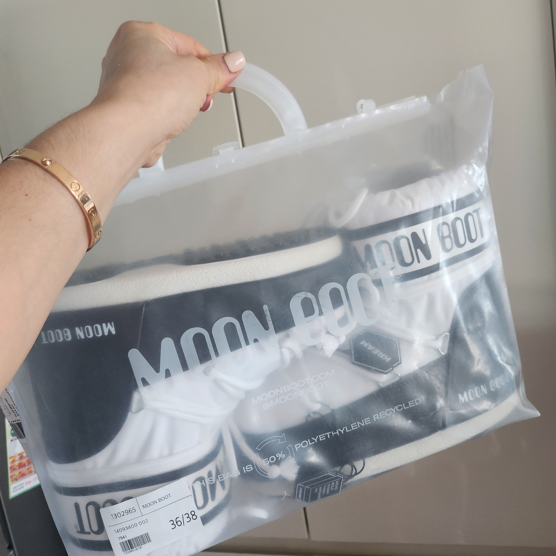 (W) Moon Boot Icon Low Nylon Boots White 착용 스타일
