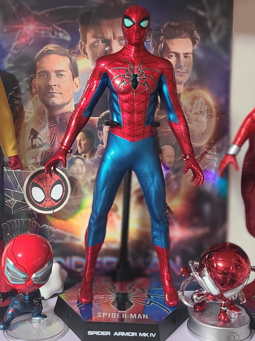 Hot Toys Spider Man Spider Armor MK IV Suit 착용 스타일 - 1