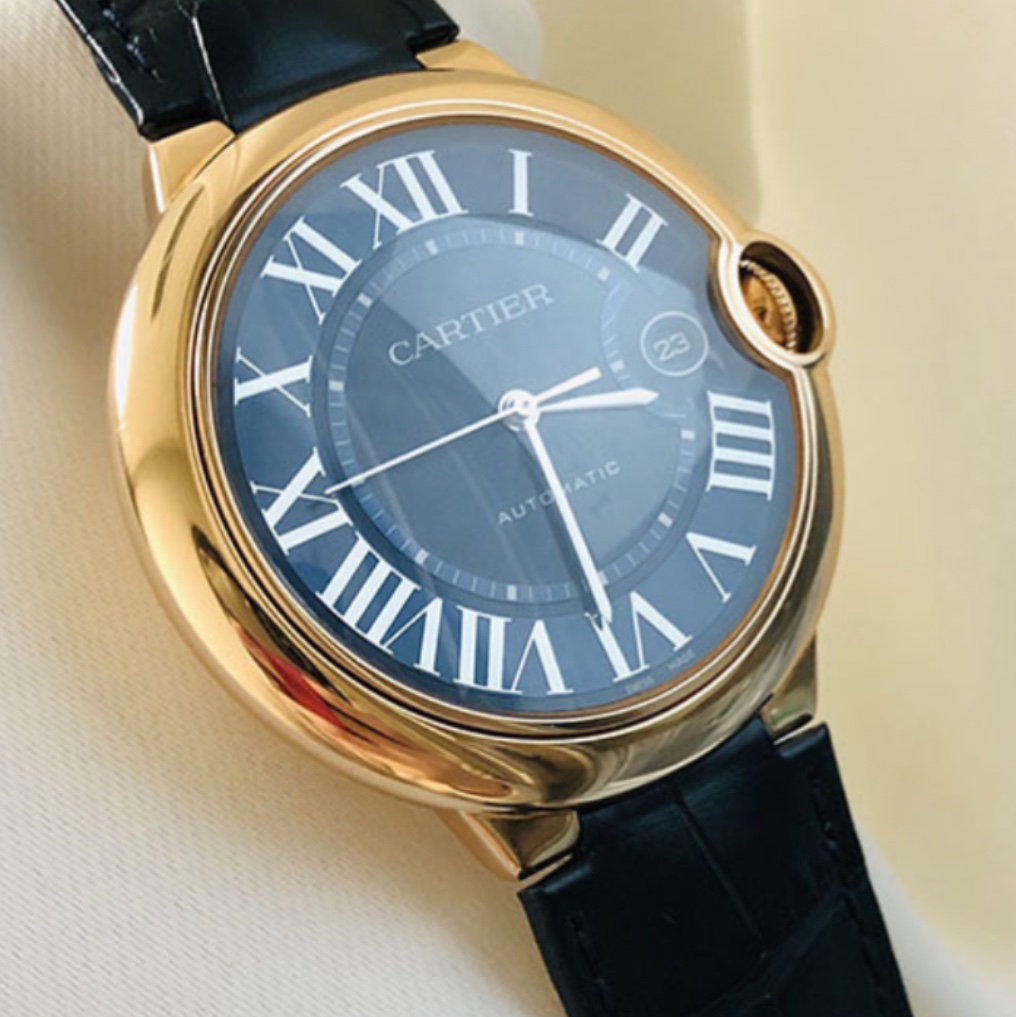 Cartier Ballon Bleu Watch 42 Automatic Steel Bracelet Steel 착용 스타일 - 5