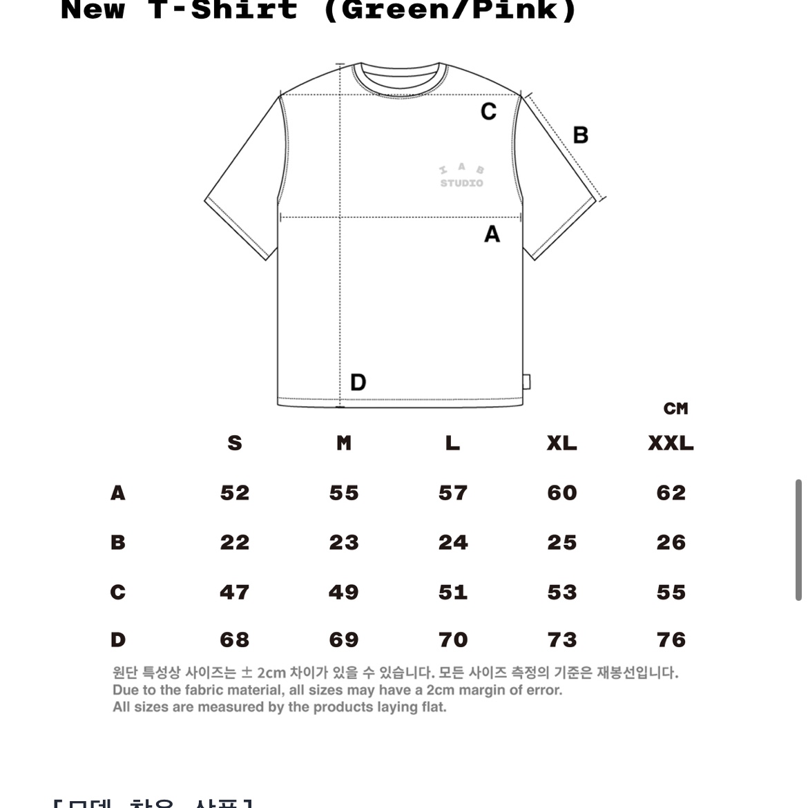 IAB Studio T-Shirt Green Pink 착용 스타일 - 3