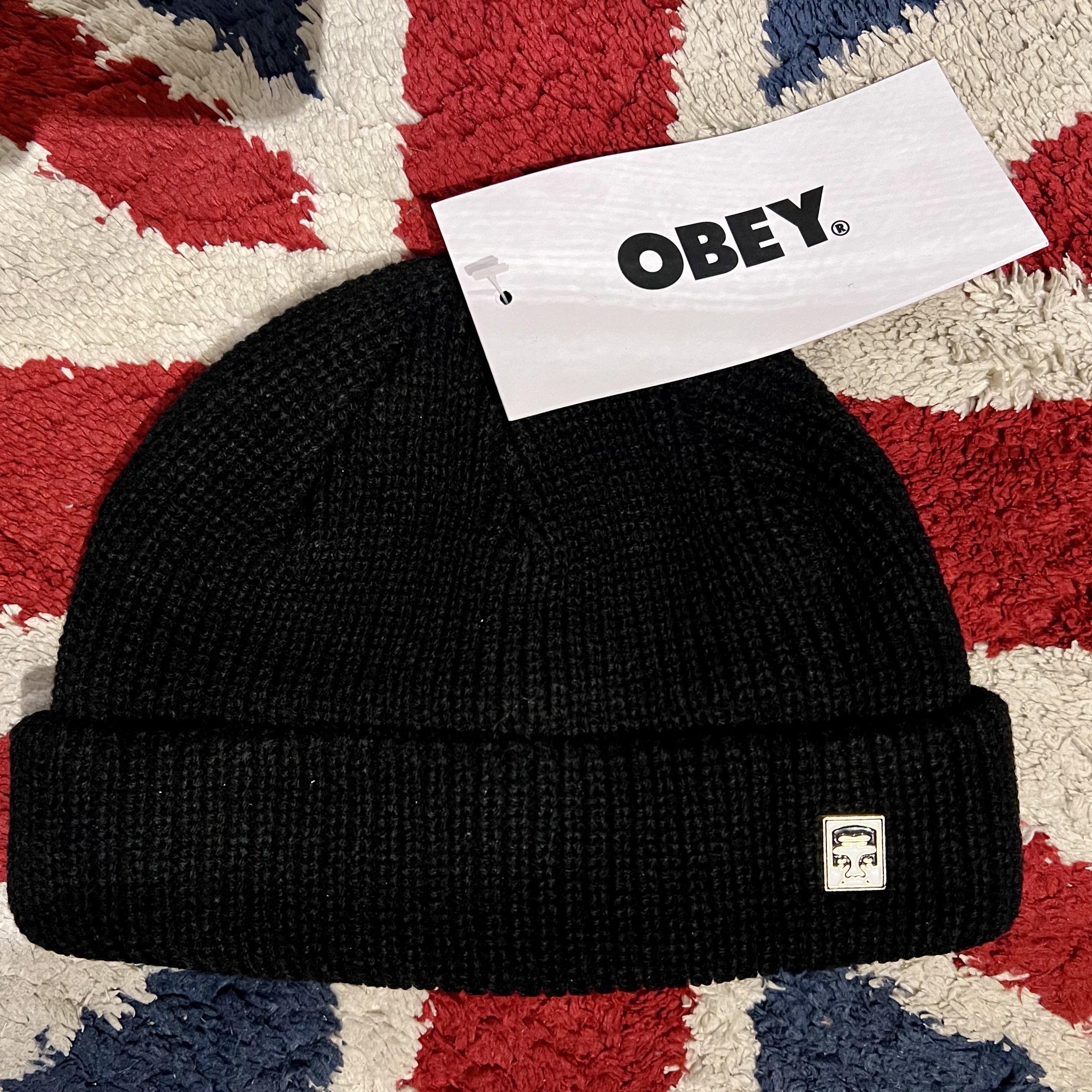 Obey Micro Beanie Black, Apple Airpods Pro 2nd Gen with MagSafe Charging Case USB C (Korean Ver.) 착용 스타일 - 1