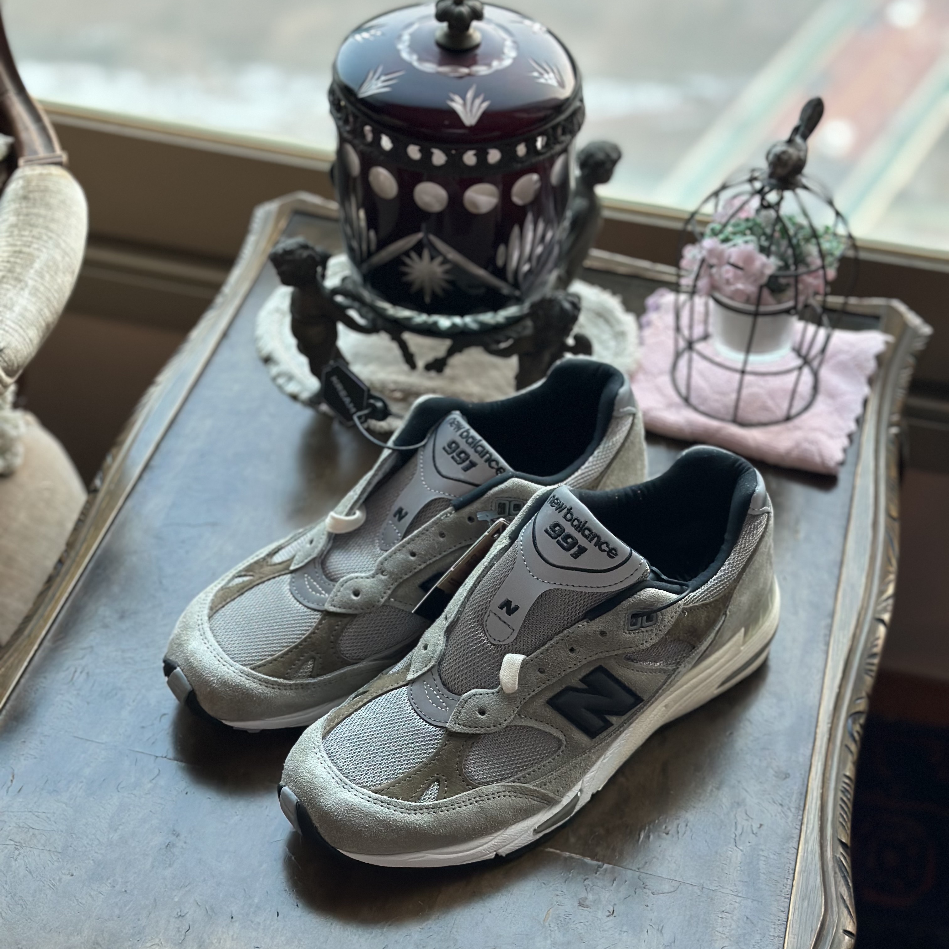New Balance x JJJJound 991 Made in UK Grey 착용 스타일