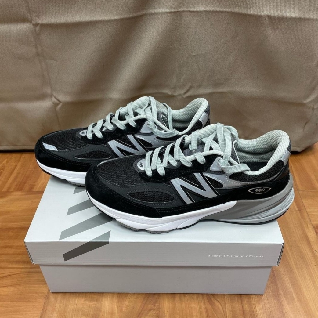 New Balance 990v6 Made in USA Black White 착용 스타일