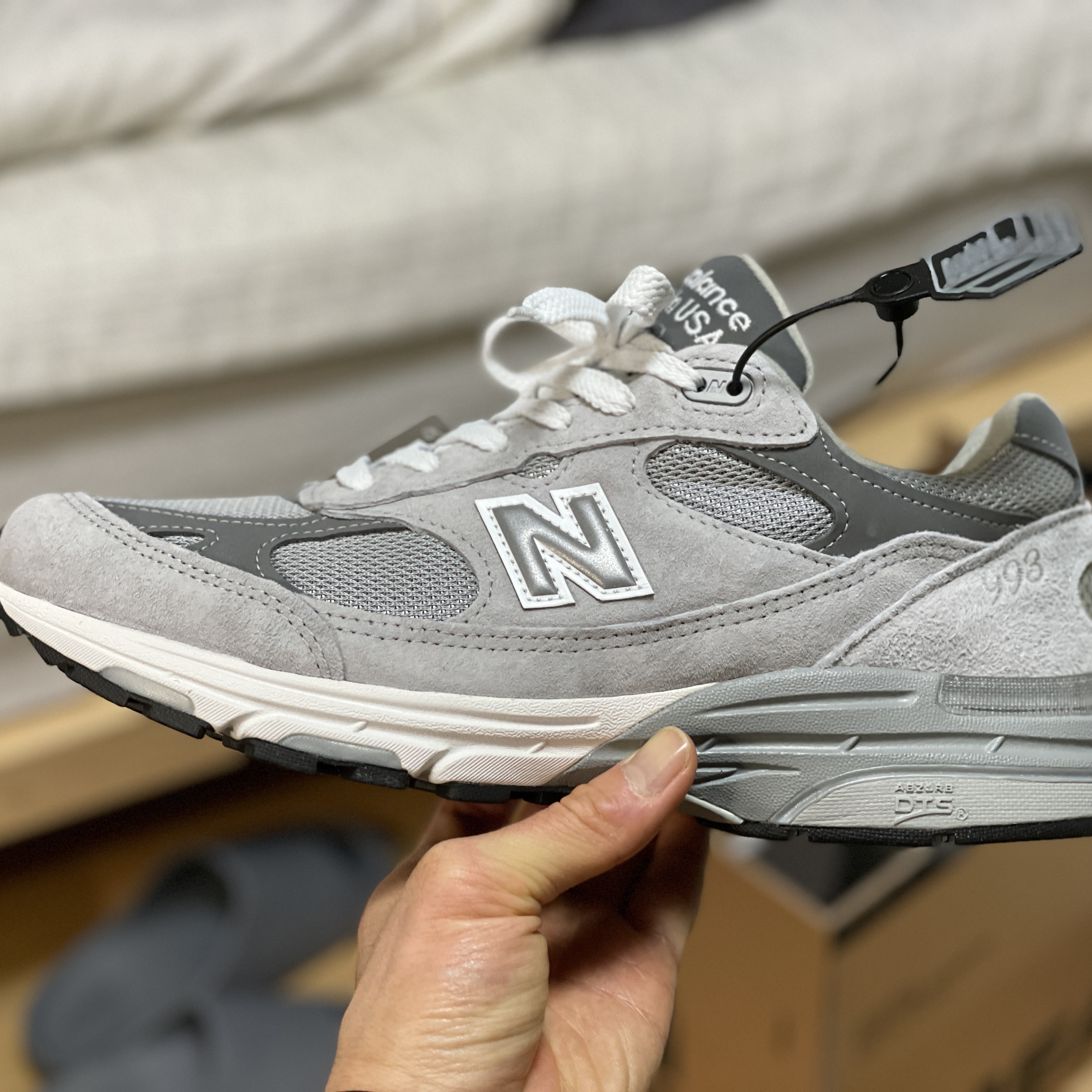 New Balance 993 Made in USA Grey - D Standard 착용 스타일