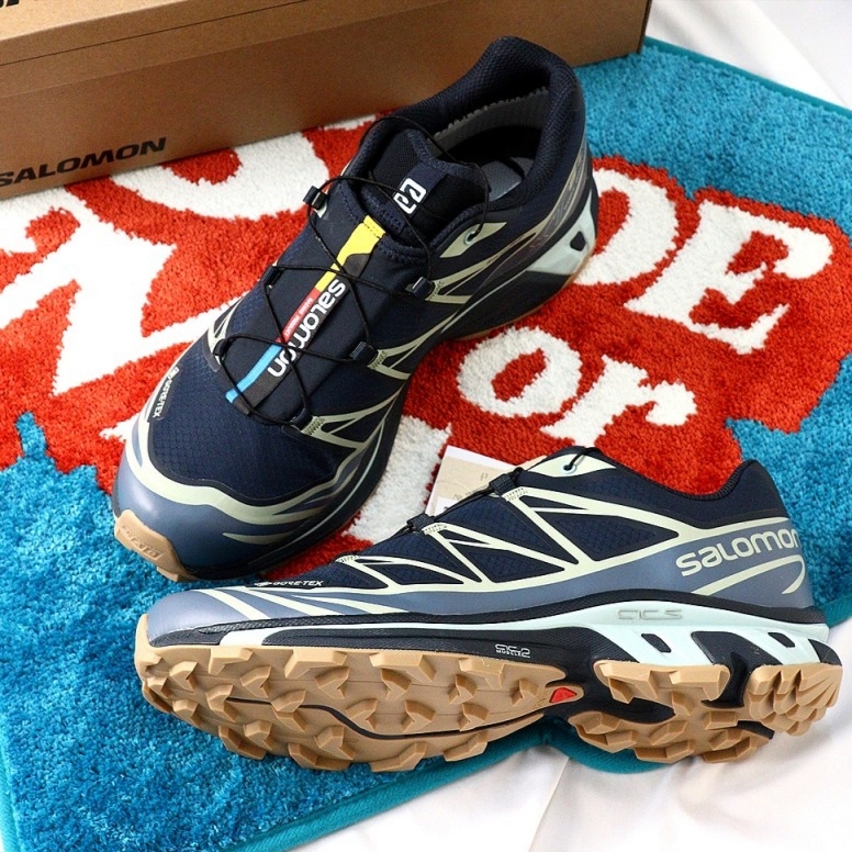 Salomon XT-6 GTX Carbon Bering Sea 착용 스타일 - 3
