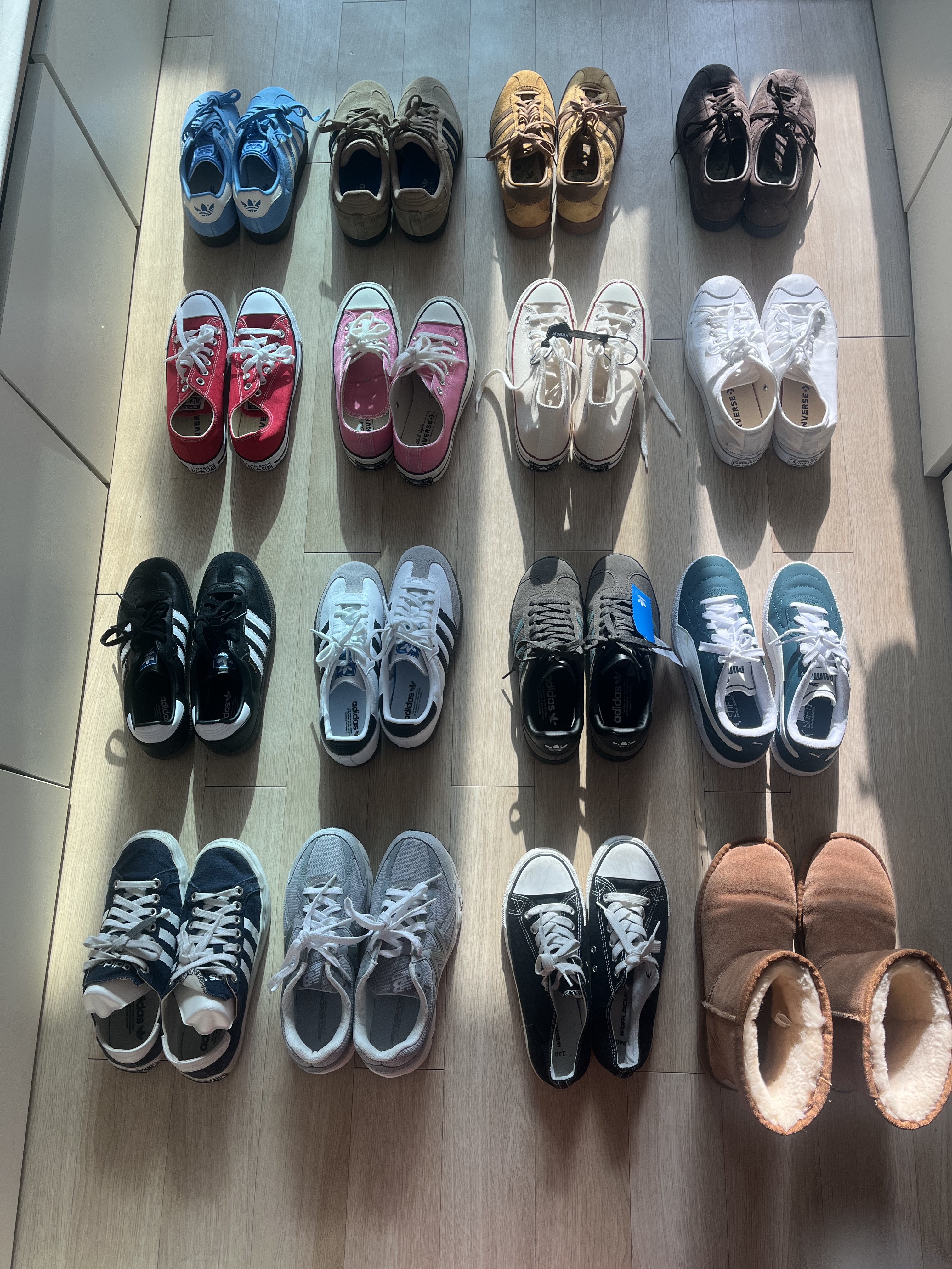 Converse Chuck 70 High Parchment, Adidas Tobacco Gruen Mesa Brown Desert 착용 스타일