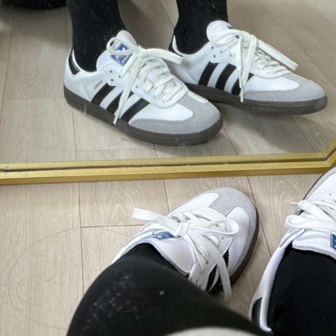 Adidas Samba OG Cloud White 착용 스타일
