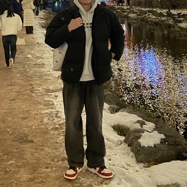 Jordan 1 Retro High OG Chicago 2022, Supreme Box Logo Hooded Sweatshirt Ash Grey - 23FW 착용 스타일