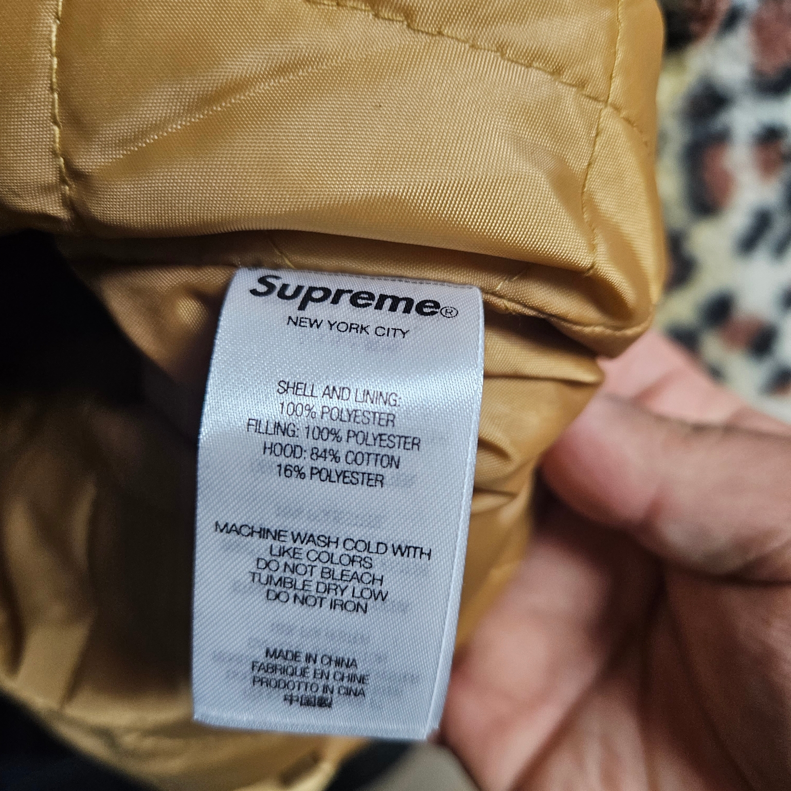 Supreme Fleece Zip Up Hooded Shirt Brown Leopard - 23FW 착용 스타일 - 2