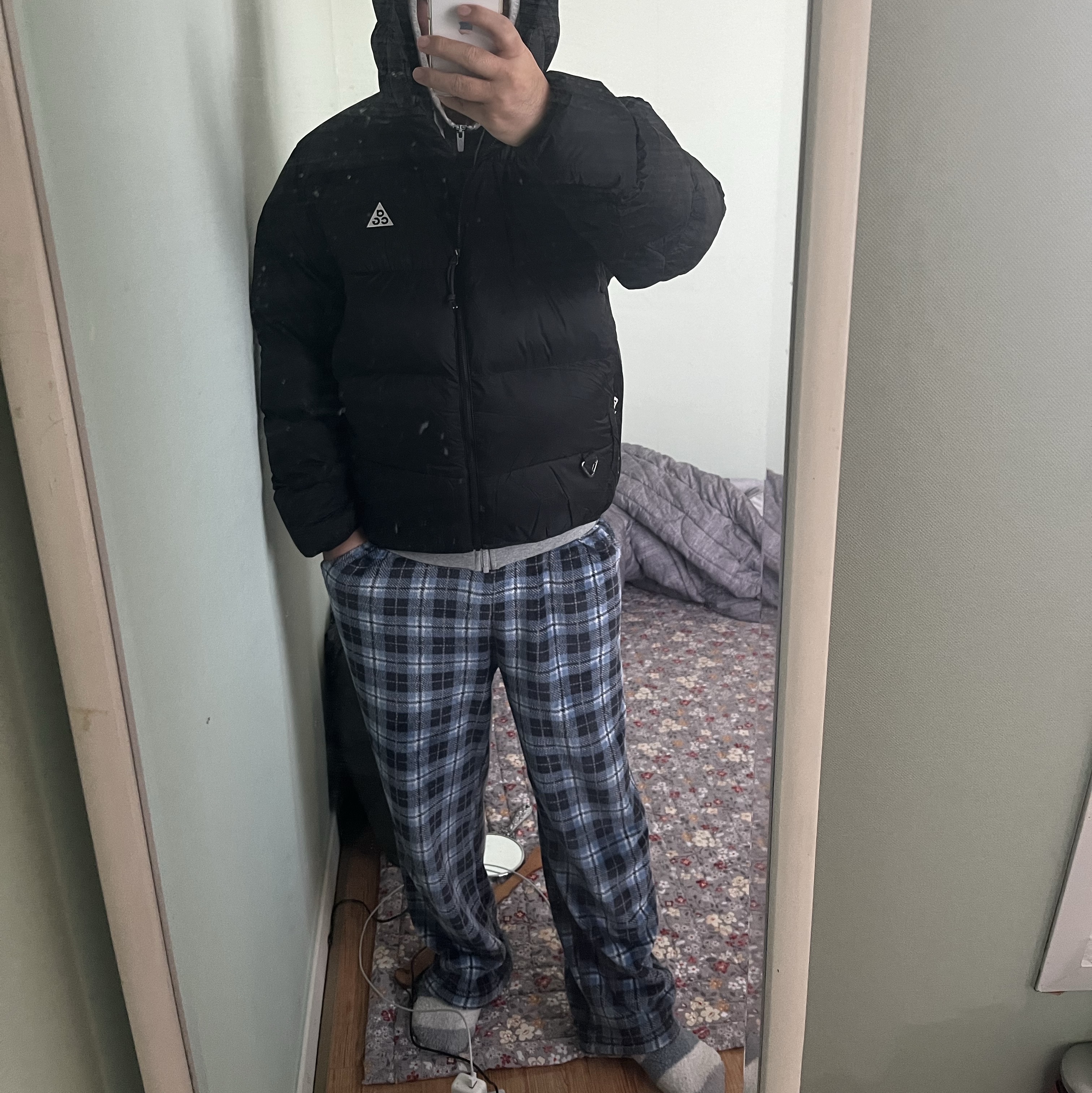 Nike ACG Therma-Fit ADV Lunar Lake Puffer Jacket Black - Asia 착용 스타일 - 8